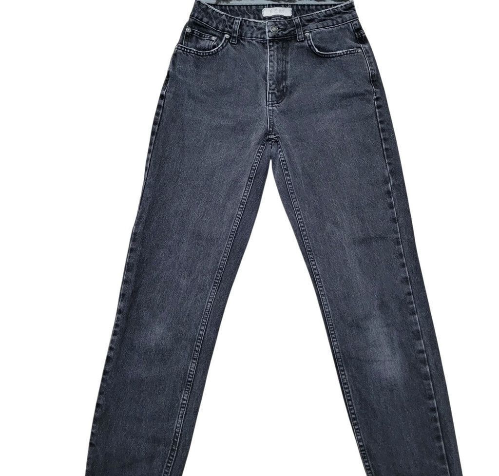 Free People Free People Women's Straight-Leg Jeans Gray 26 Inseam 28" Size 26" / US 2 / IT 38 - 3 Thumbnail