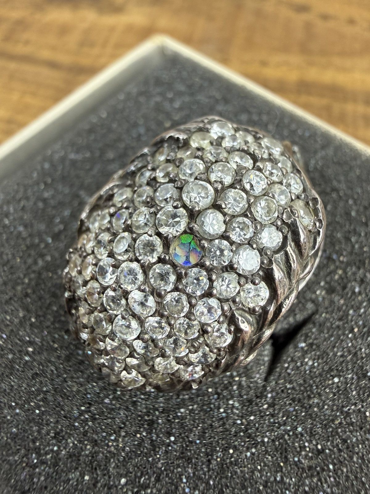 Vivienne Westwood Vintage Vivienne Westwood Skull Wreath 925 Silver Ring XS Size ONE SIZE - 11 Thumbnail