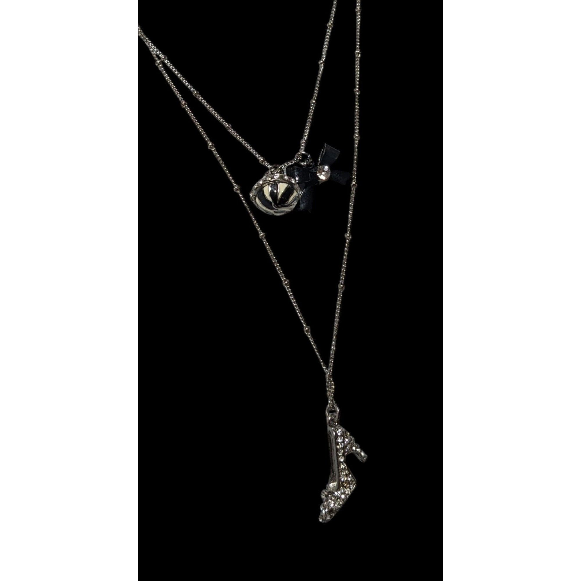 Other Lolita Coquette Multilayer Rhinestone Charm Necklace Size ONE SIZE - 4 Thumbnail