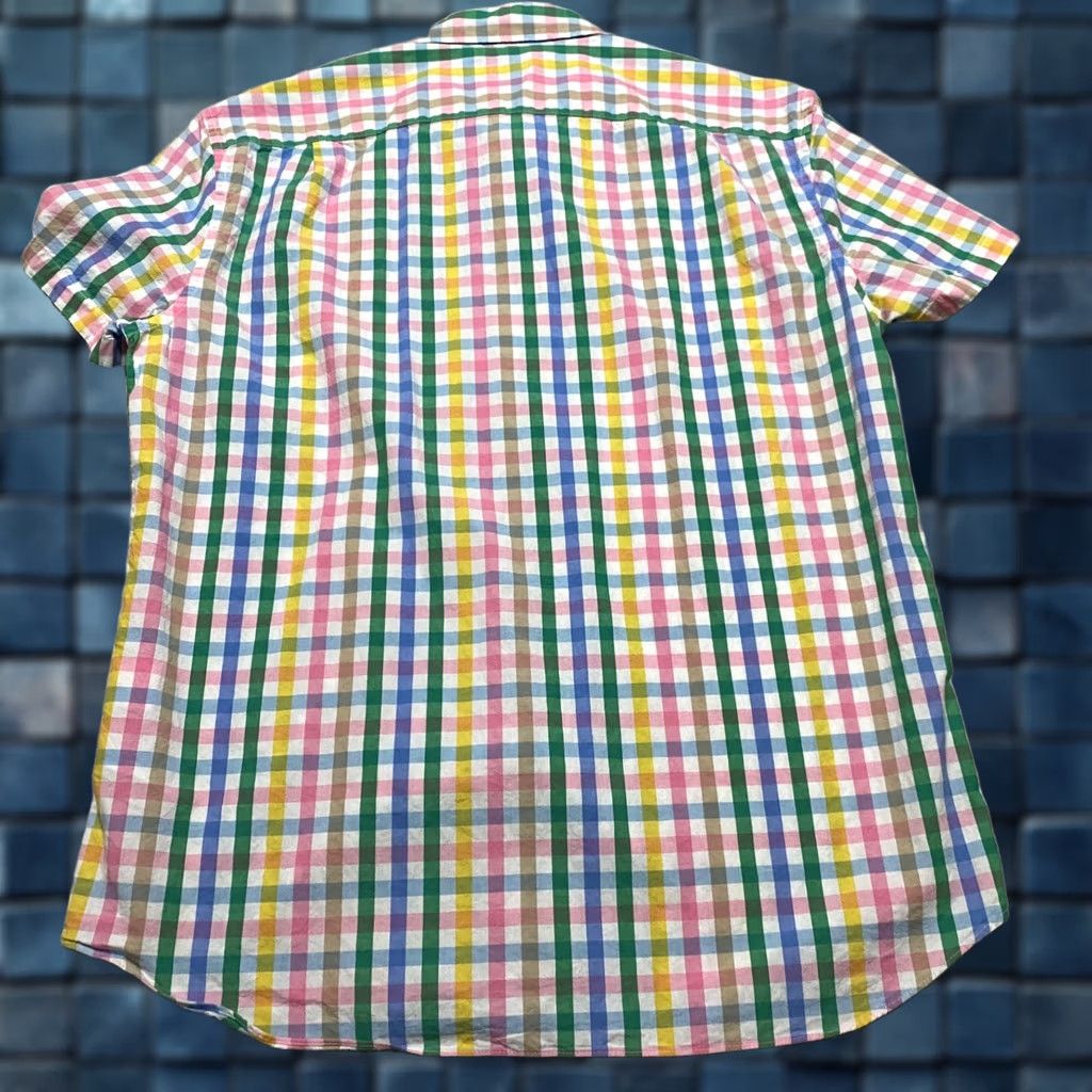 J.Crew J.CREW Shirt Mens Large Multicolor Plaid Short Sleeve Button-Down Slim Fit Size US L / EU 52-54 / 3 - 1 Thumbnail