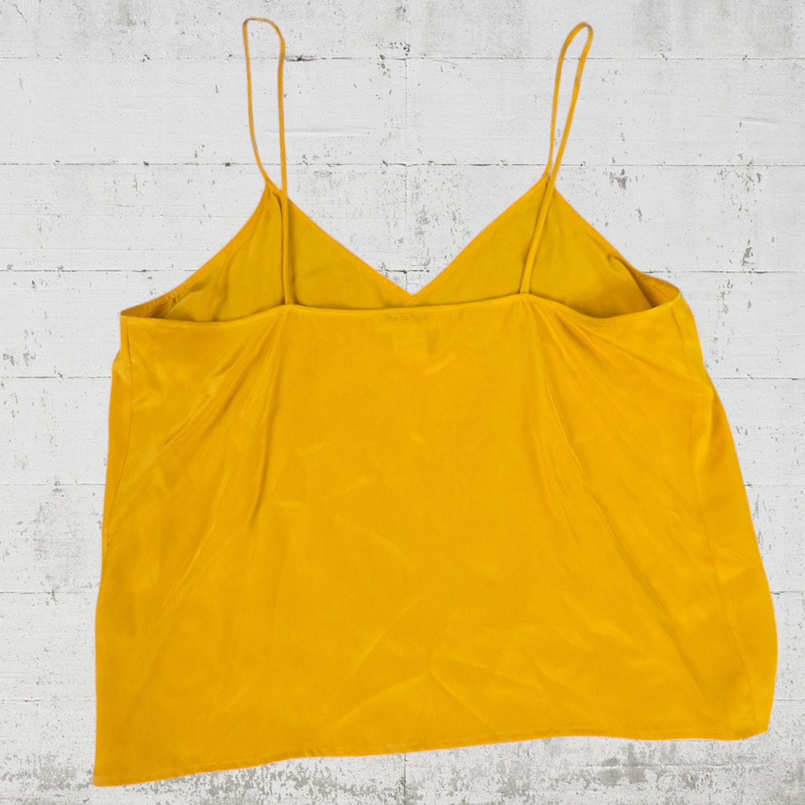 Vintage 1970s Golden Yellow Silk Tank Top Jack Mulqueen Size Small Size S / US 4 / IT 40 - 6 Thumbnail