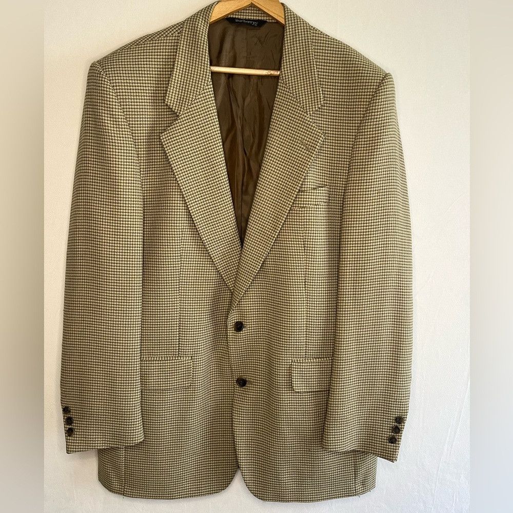 Burberry Vintage Burberrys for Saks Fifth Avenue Wool Blazer Jacket Size 40R - 1 Thumbnail