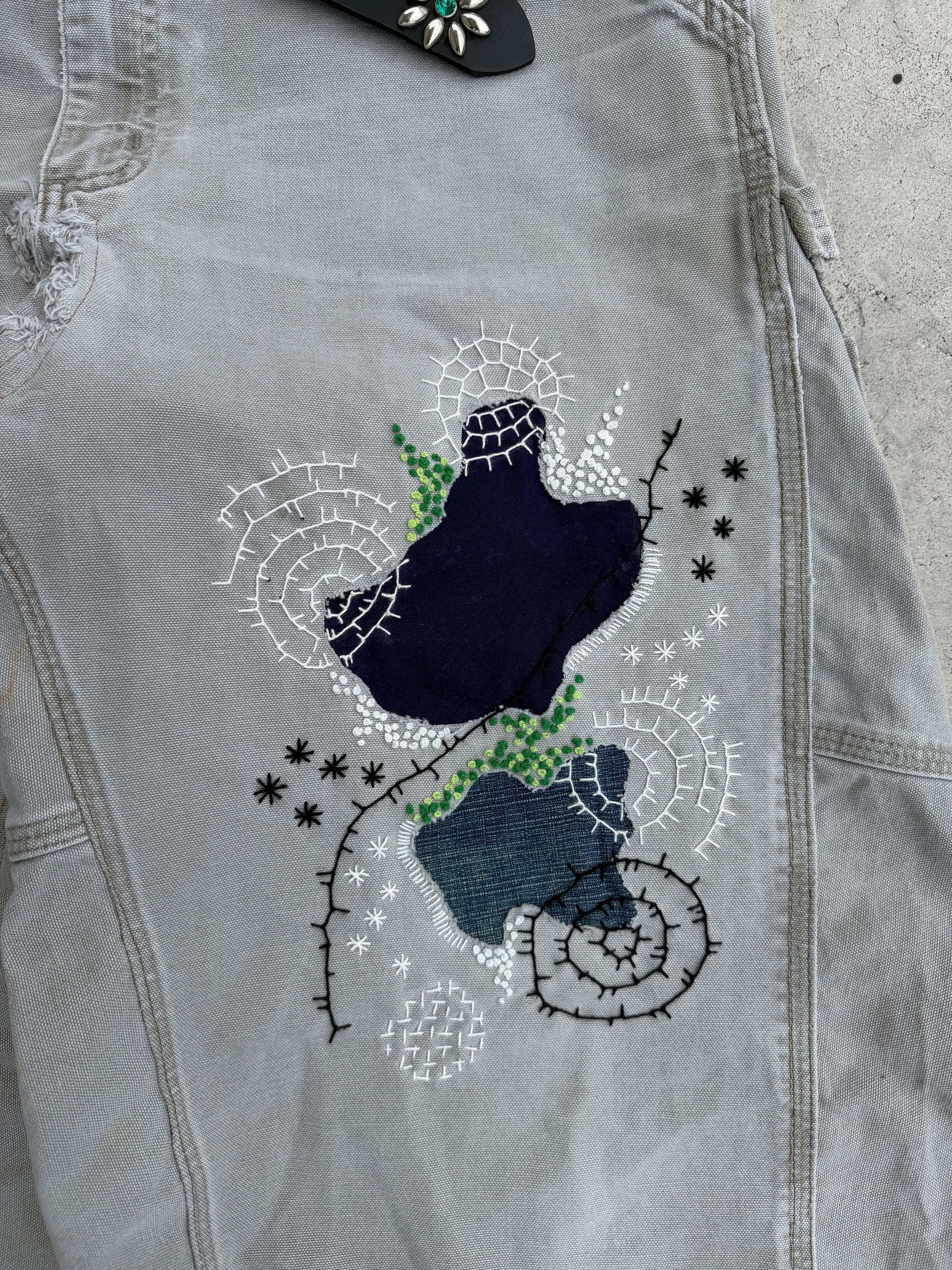 Japanese Brand Boro Patchwork Carhartt Carpenter Size US 34 / EU 50 - 13 Thumbnail