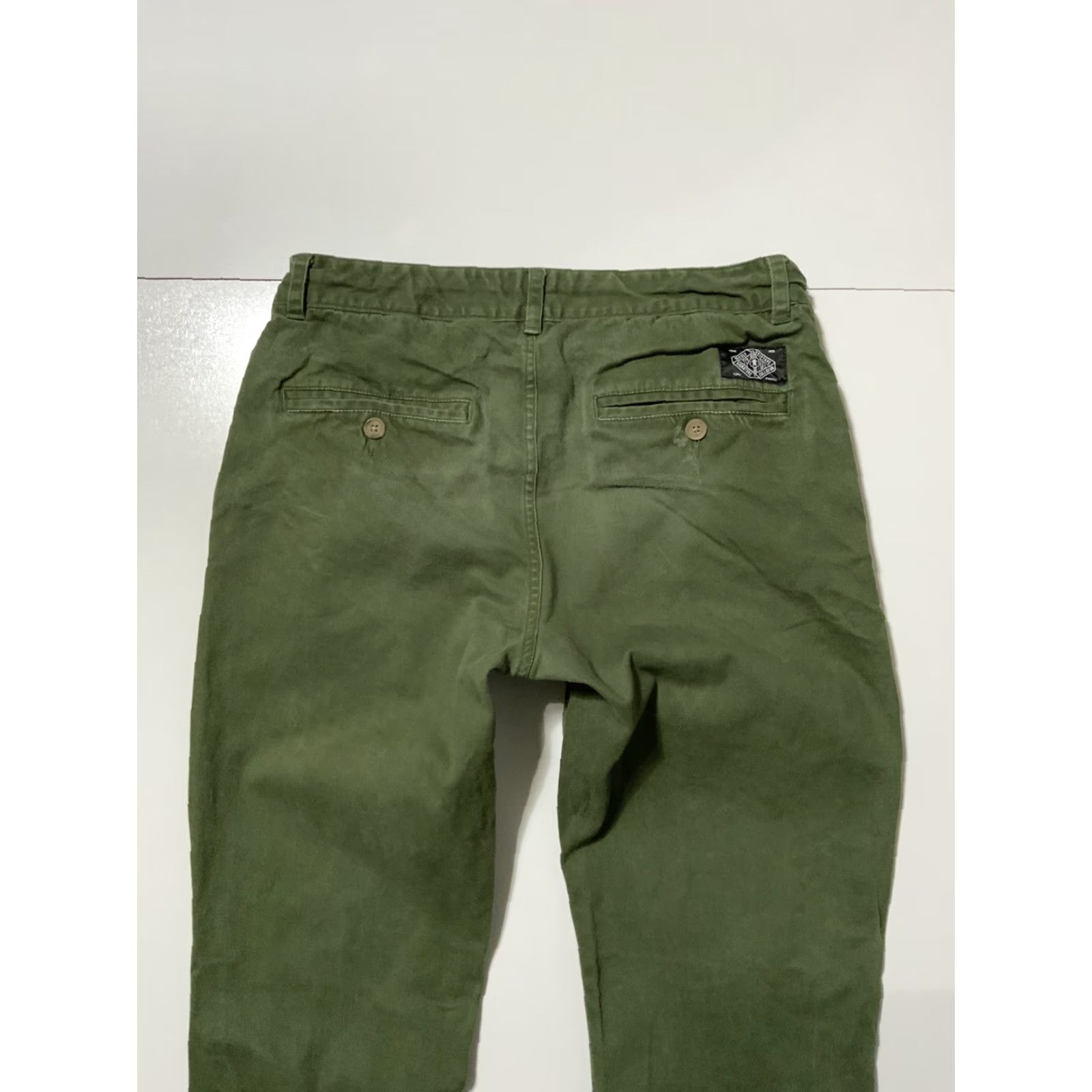Vintage VINTAGE Grizzly Griptape X Torey Pudwill TP01 Green Chino Cotton Slim Skater Pants Sz.32 Size US 32 / EU 48 - 5 Thumbnail