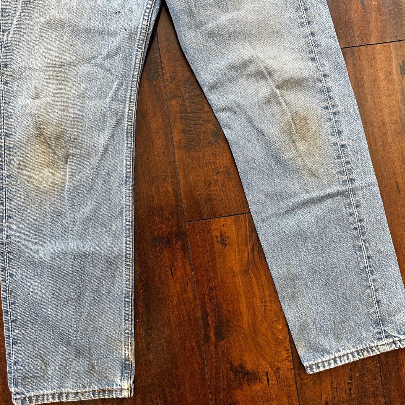Levi's VINTAGE Levi's 501 Jeans Straight 90s Light Blue 33x30 Mens Regular Denim Cotton Button Closure Size US 33 - 3 Thumbnail