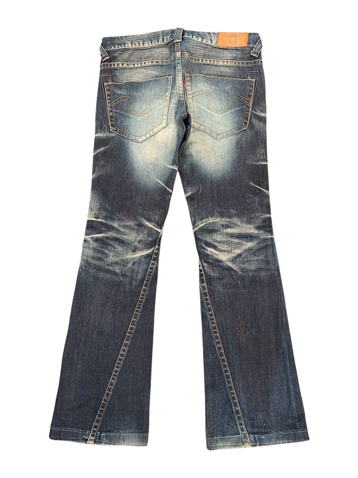 Tornado Mart FLARE TORNADO MART MUDWASH DISTRESSED DENIM Size US 34 / EU 50 - 3 Thumbnail