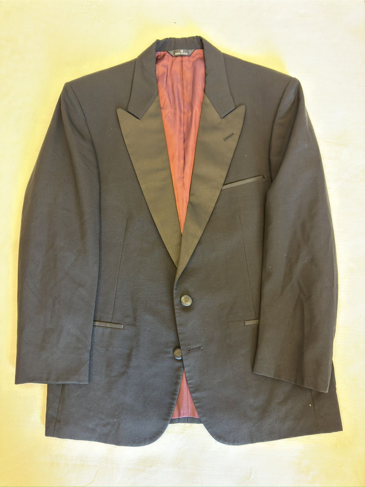 Chaps Ralph Lauren × Vintage CHAPS By RALPH LAUREN Vintage Peak Lapel Wool Tuxedo Size 42R - 2 Thumbnail