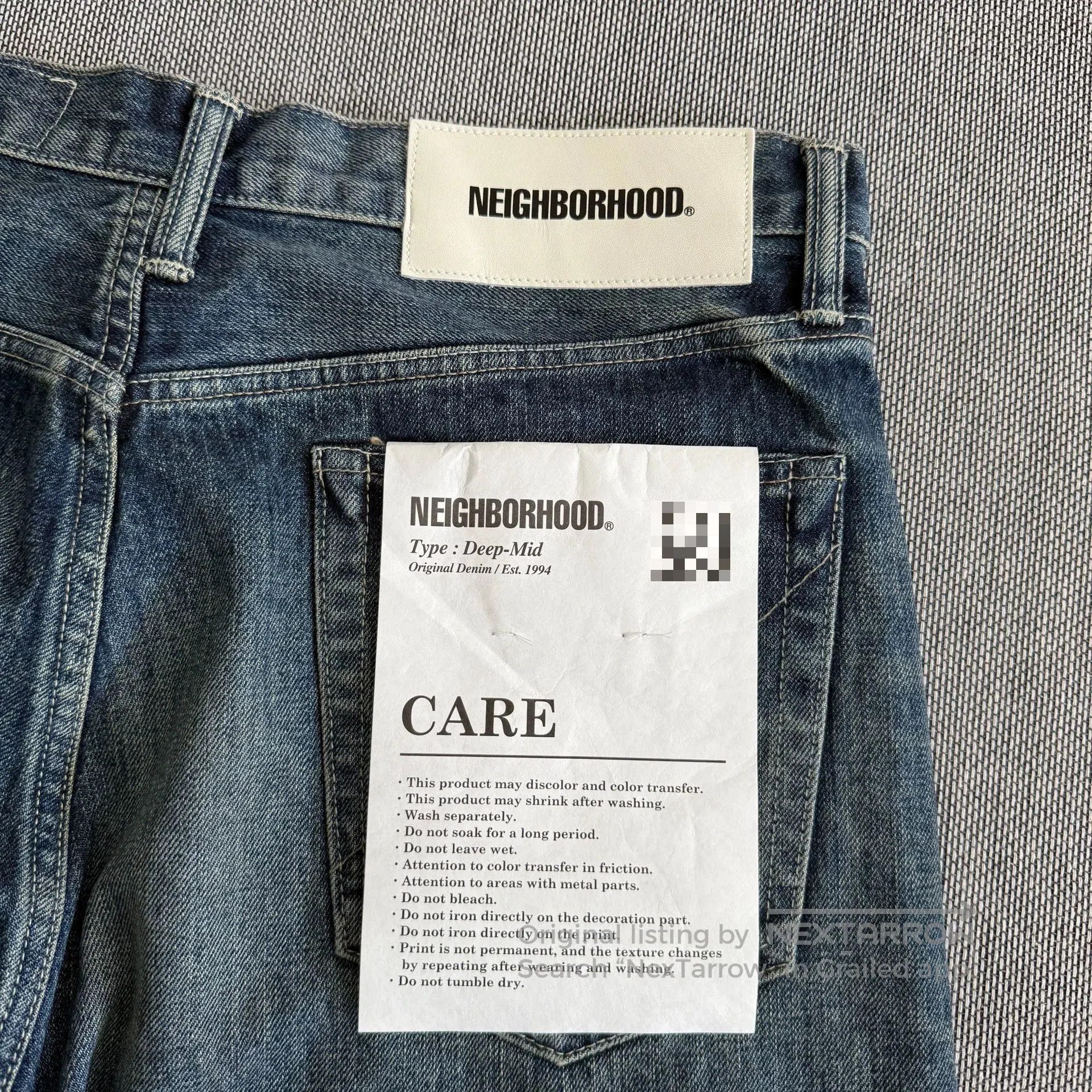 Neighborhood Neighborhood 22aw Basic Wash Denim Pants. Size US 40 / EU 56 - 4 Thumbnail