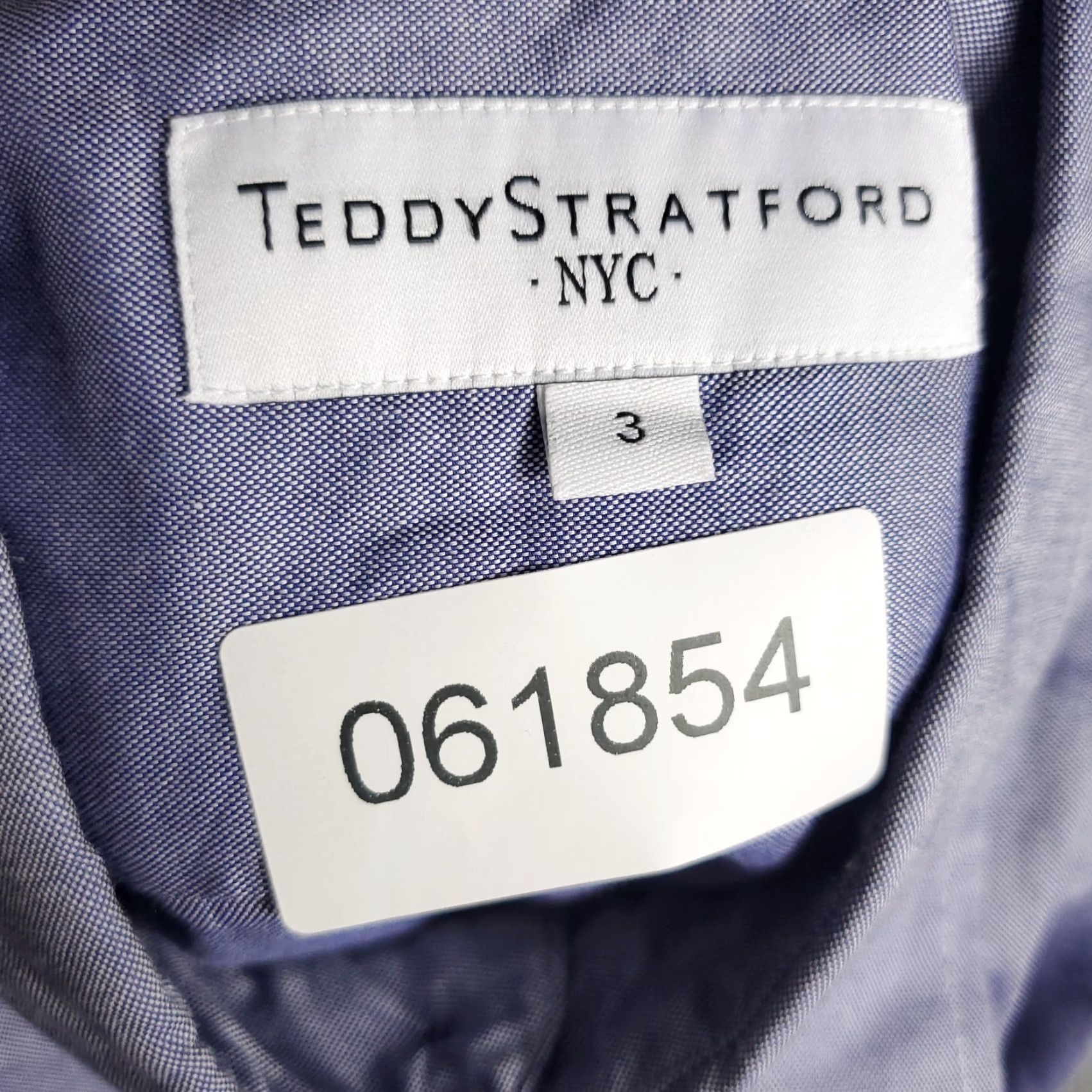 Vintage VINTAGE Teddy Stratford Men's Shirt Casual Button-Up Long Sleeve Blue Cotton Size 3 Size US S / EU 44-46 / 1 - 8 Thumbnail