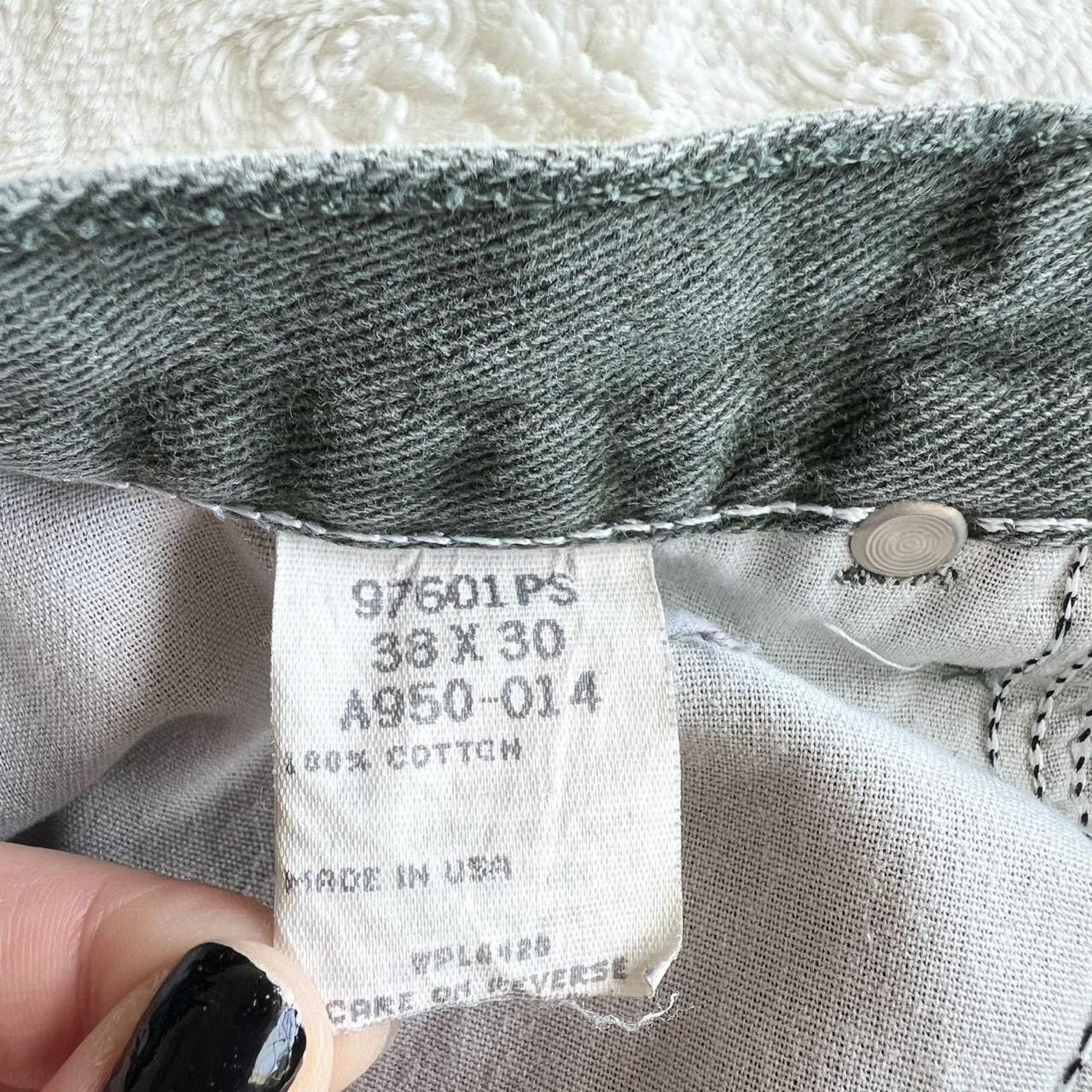 Wrangler Vintage Wrangler Jeans Mens 35x29 *Tag 38x30 Green Straight Size US 35 - 7 Thumbnail