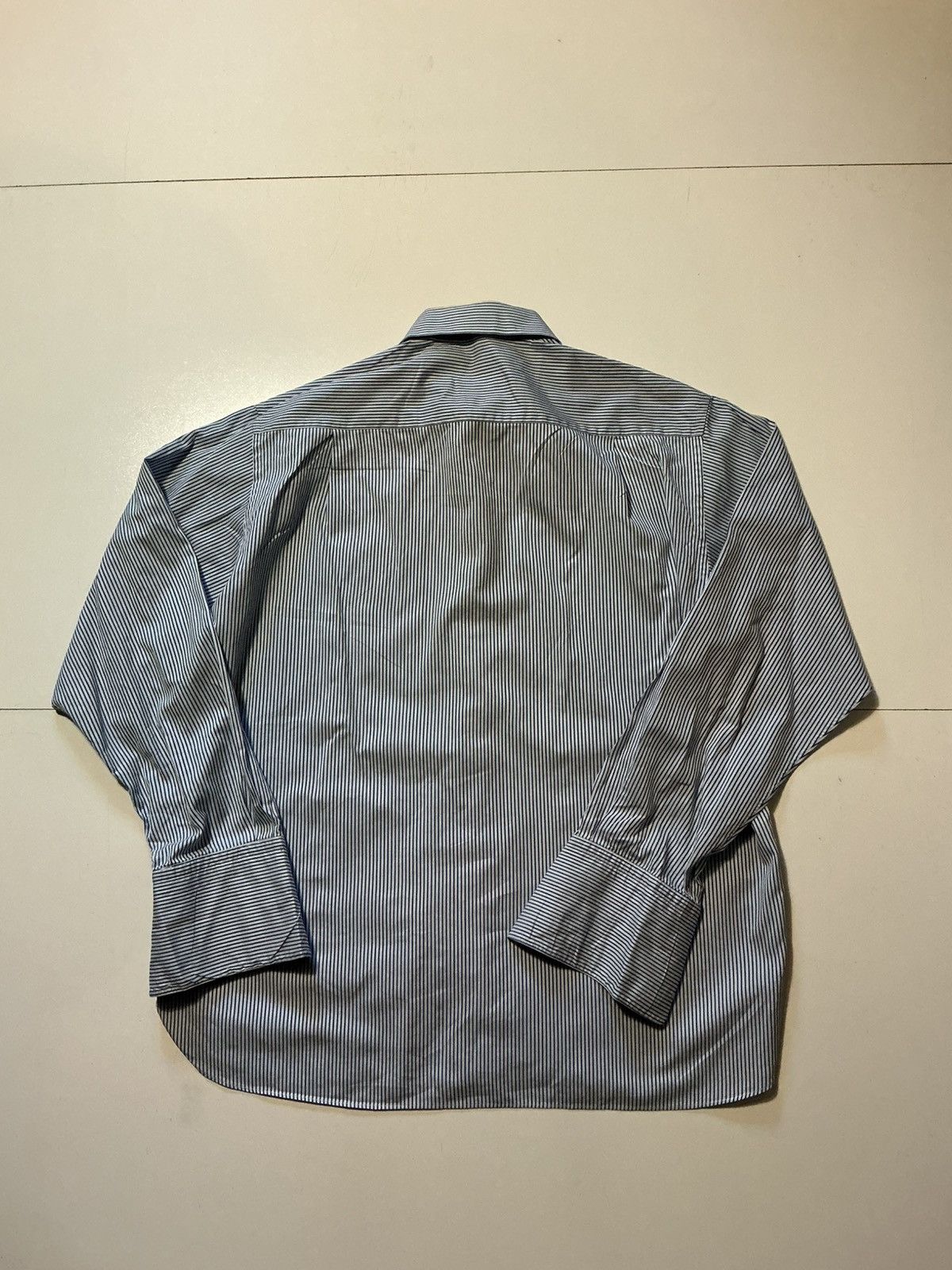 Armani Collezioni Armani Collezioni Made In Italy Striped Button Dress Shirt Size US L / EU 52-54 / 3 - 2 Thumbnail