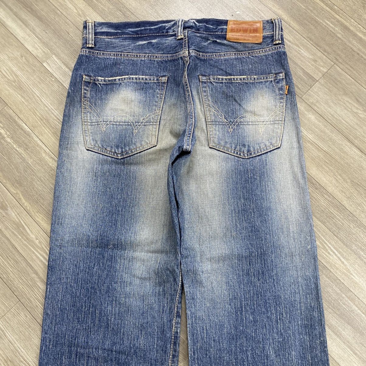Edwin 1990s Vintage Edwin 505Z Selvedge Japan Faded Jeans 32x34 Size US 32 / EU 48 - 19 Thumbnail