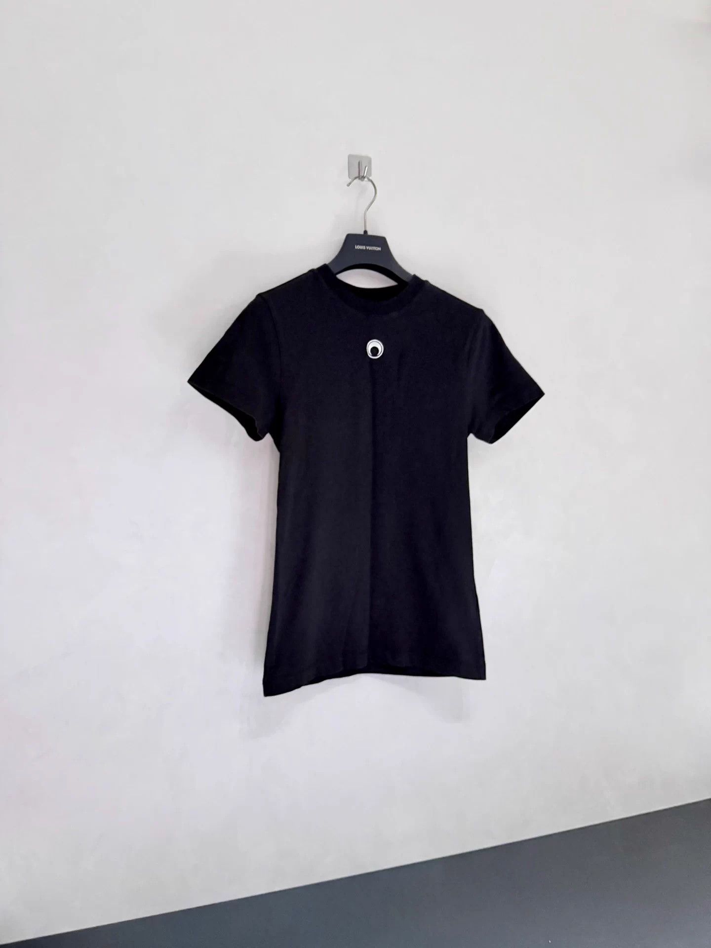 Marine Serre Marine Serre Moon Embroidered Black SS Tee XS worn 1x dc Size XS / US 0-2 / IT 36-38 - 1 Thumbnail