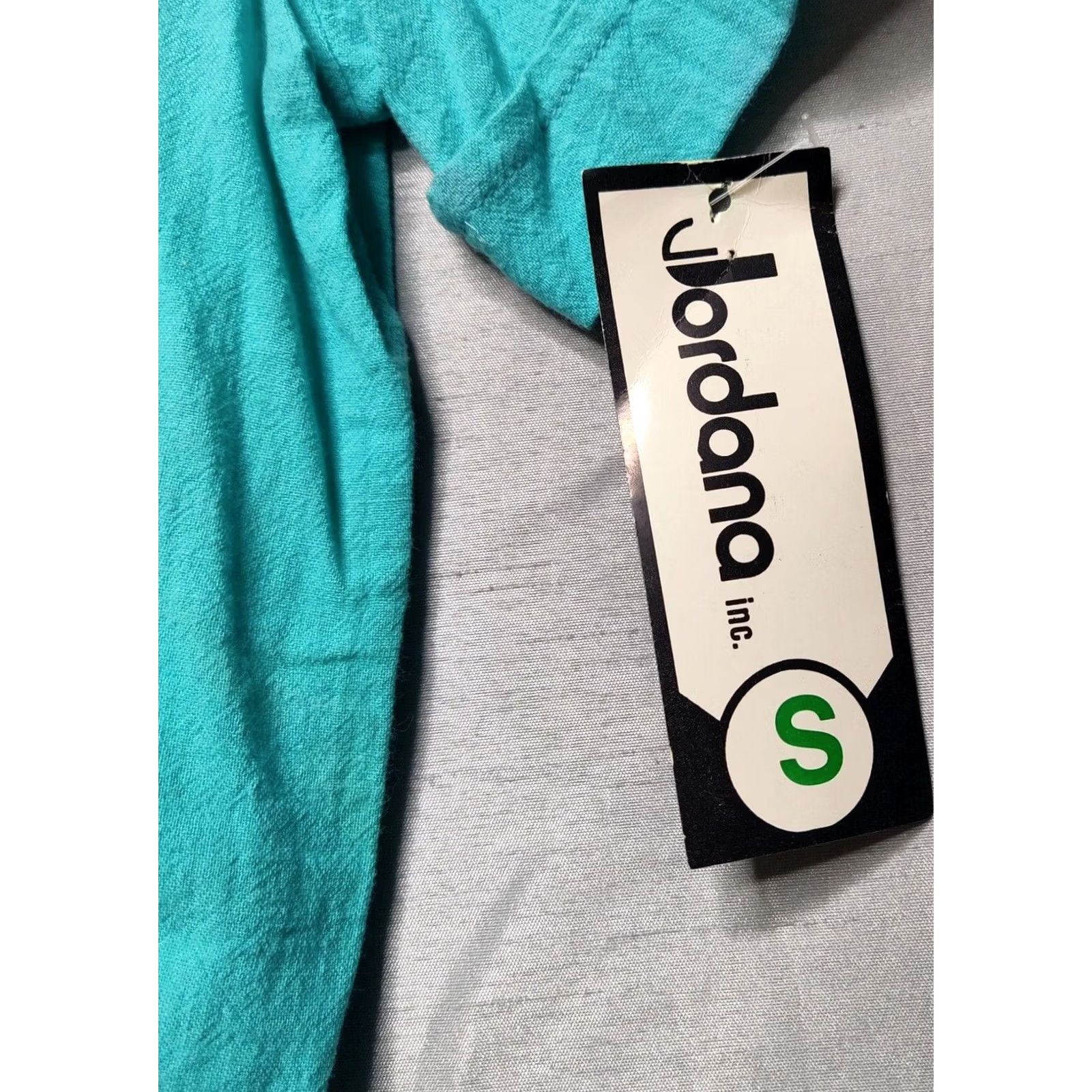 Jordan Brand VINTAGE JORDANA Women Top Blouse Blue Embroidered Button Front Pullover 100% Cotton Small S NEW Deadstock USA Mens Size S / US 4 / IT 40 - 5 Thumbnail
