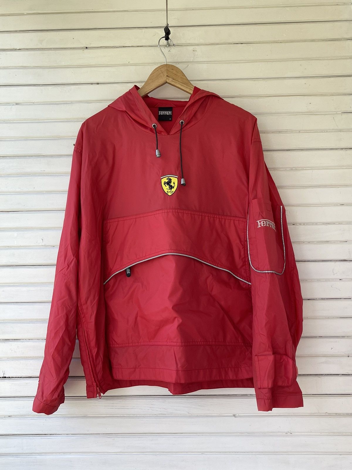 Vintage Ferrari Jacket Anorak Racing Center Logo