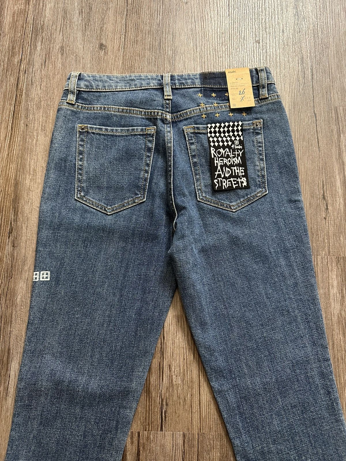 image of Ksubi Spray On Berlin Blue Denim Jeans Size 26, Women's