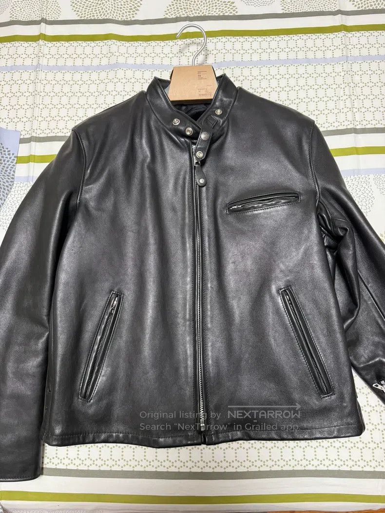 Other American coffee rider bare cowhide stand-up collar motorc Size US XS / EU 42 / 0 - 3 Thumbnail