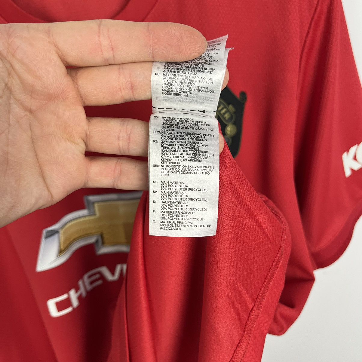 Adidas Adidas Manchester United soccer jersey T shirt 19/20 Size US XL / EU 56 / 4 - 16 Thumbnail