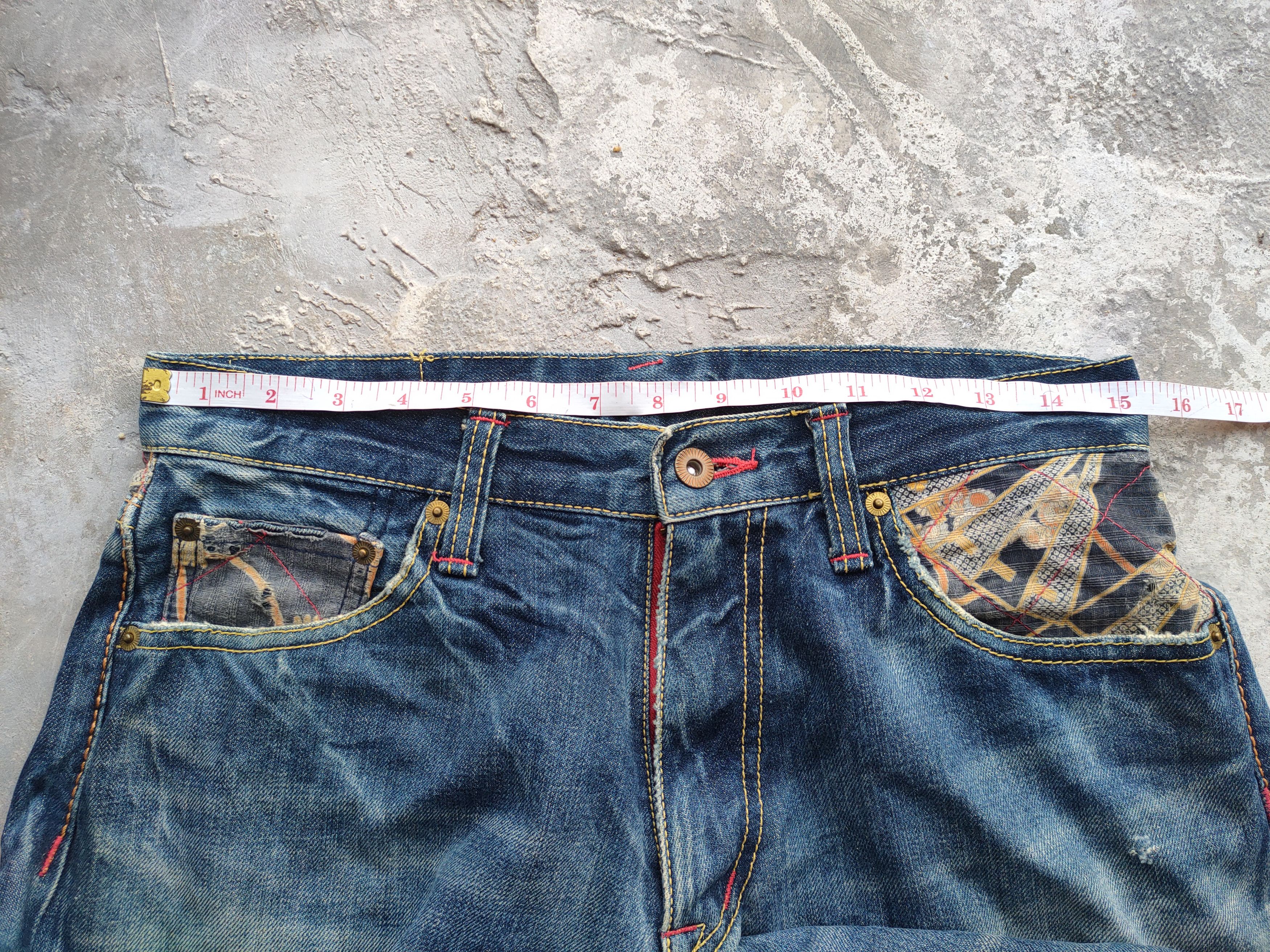 Japanese Brand VINTAGE ETERNAL FADED MUD WASHER RIPPED JEAN DENIM PANTS Size US 30 / EU 46 - 8 Thumbnail