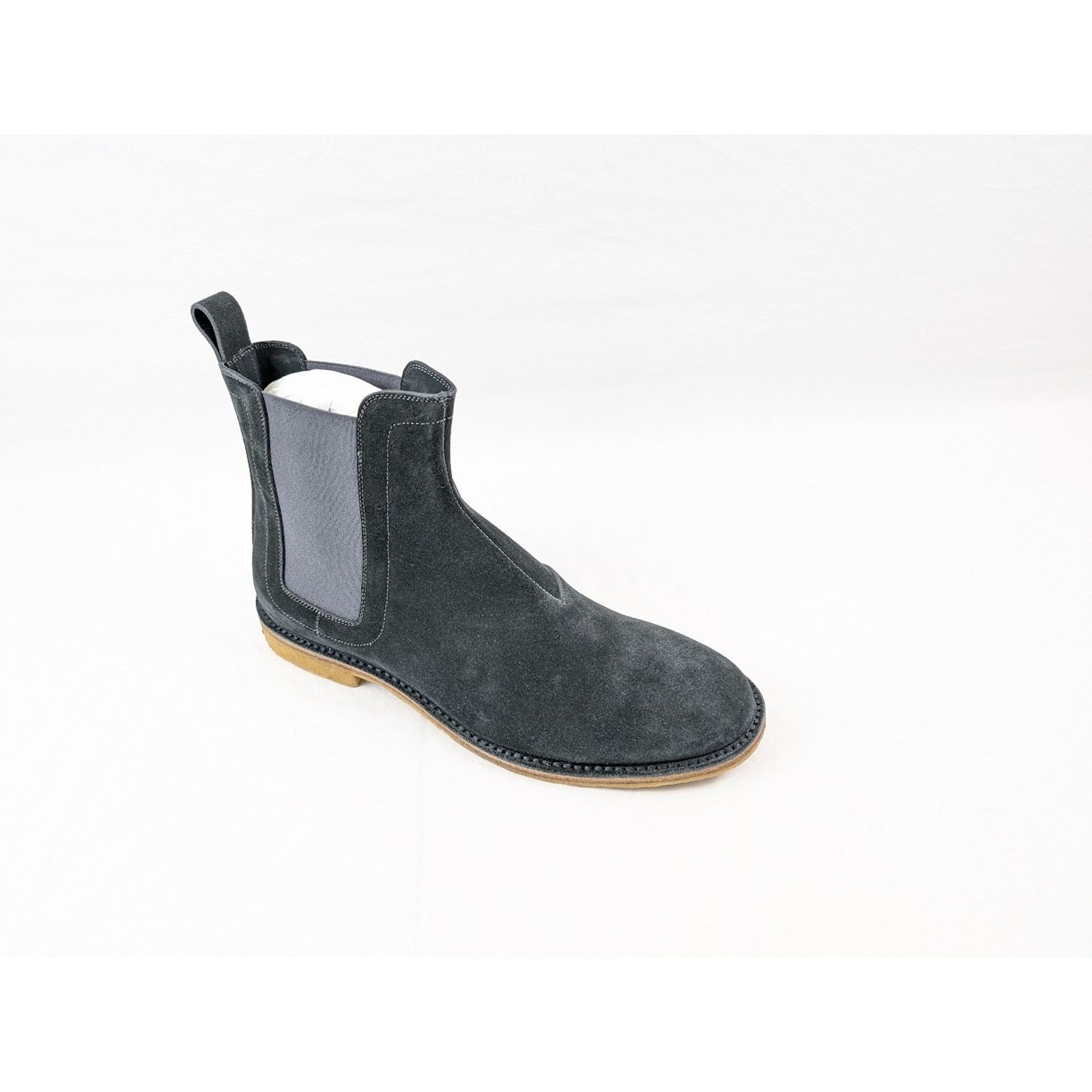 Bottega Veneta o1rshd1 Calf Suede Pelle Boots in Ardoise Size US 13 / EU 46 - 7 Thumbnail