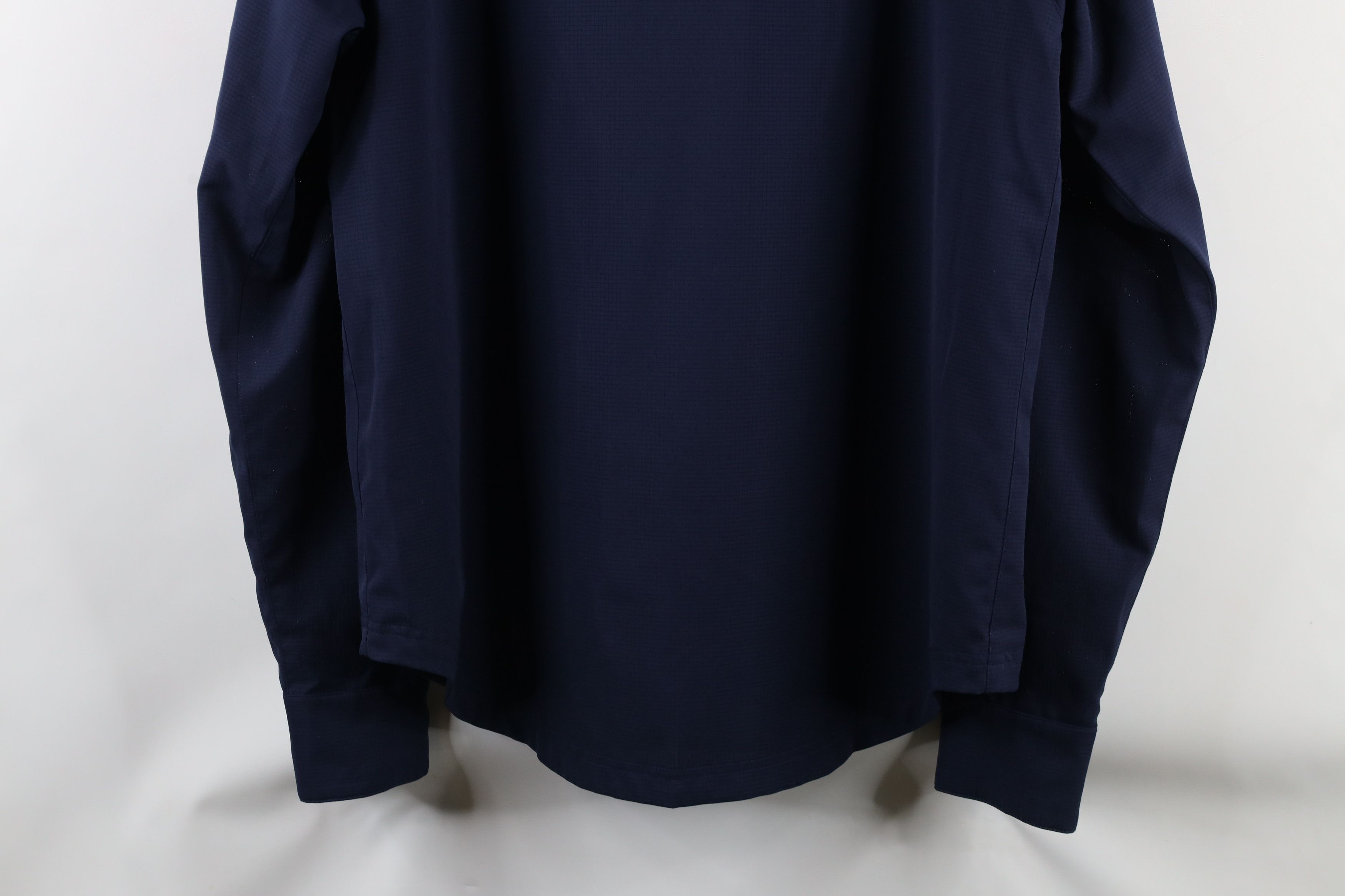Under Armour × Vintage Under Armour Loose Fit Knit Collared Button Shirt Navy Blue Size US L / EU 52-54 / 3 - 9 Thumbnail