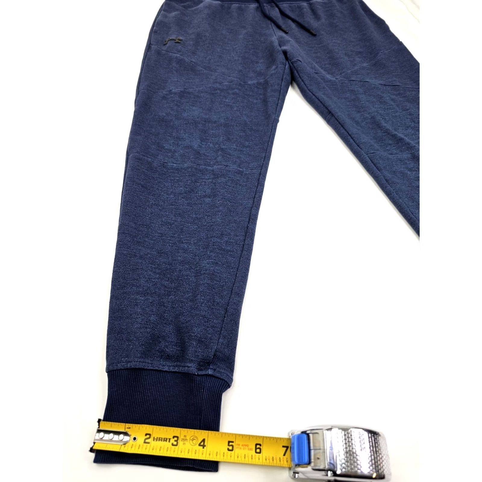 Under Armour Under Armour Fitted Jogger Sweatpants Men XL Heather Navy Blue Athletic Size US 36 / EU 52 - 2 Thumbnail