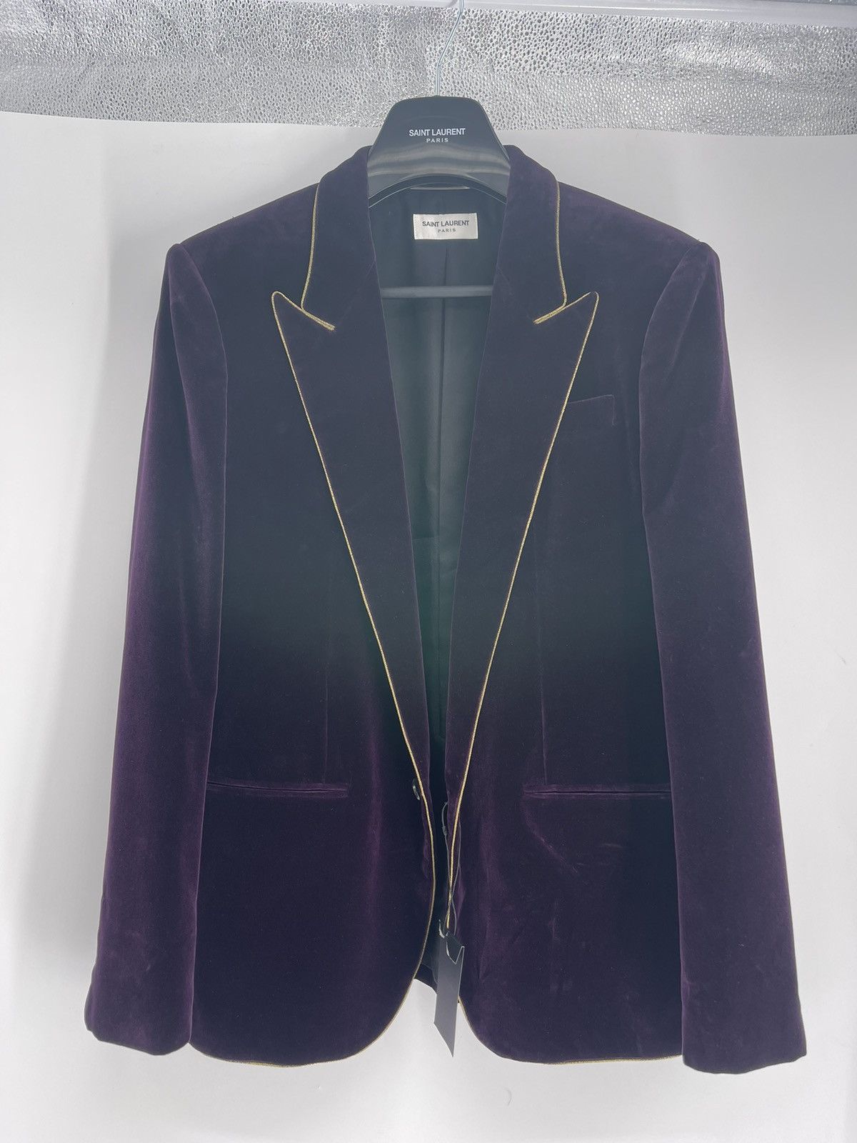 Saint Laurent Paris Saint Laurent velvet blazer jacket Size 54R - 1 Thumbnail