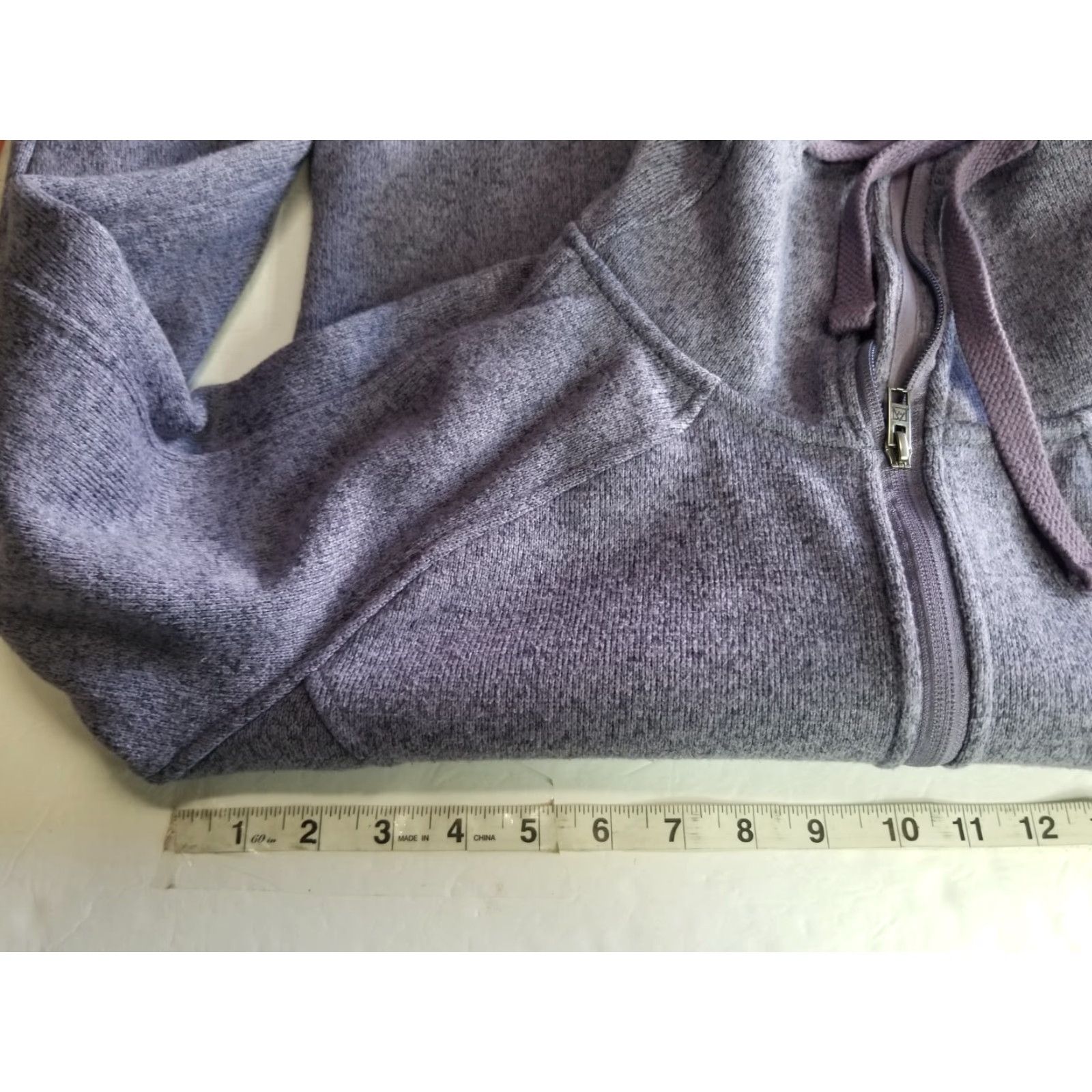 Avalanche Avalanche Jacket Women M Fleece Full Zip Purple Outdoor Casual Hiking Backpacking, Basic Outdoor Apparel Size M / US 6-8 / IT 42-44 - 3 Thumbnail
