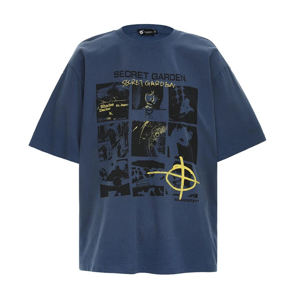 Vintage Men's loose American illustration printed distressed T-shirt Size US M / EU 48-50 / 2 - 1 Thumbnail