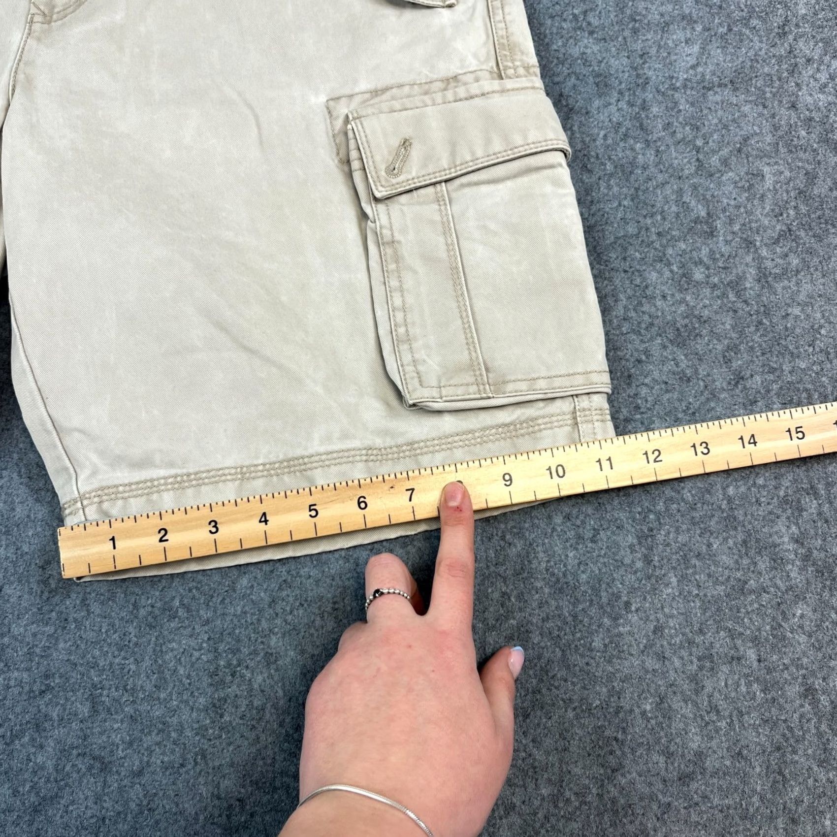 Tommy Hilfiger Tommy Hilfiger Mens Cargo Shorts W35 W36 Beige Combat Utility Japanese Style Shirt (Note: cannot add new info) Size US 35 - 4 Thumbnail