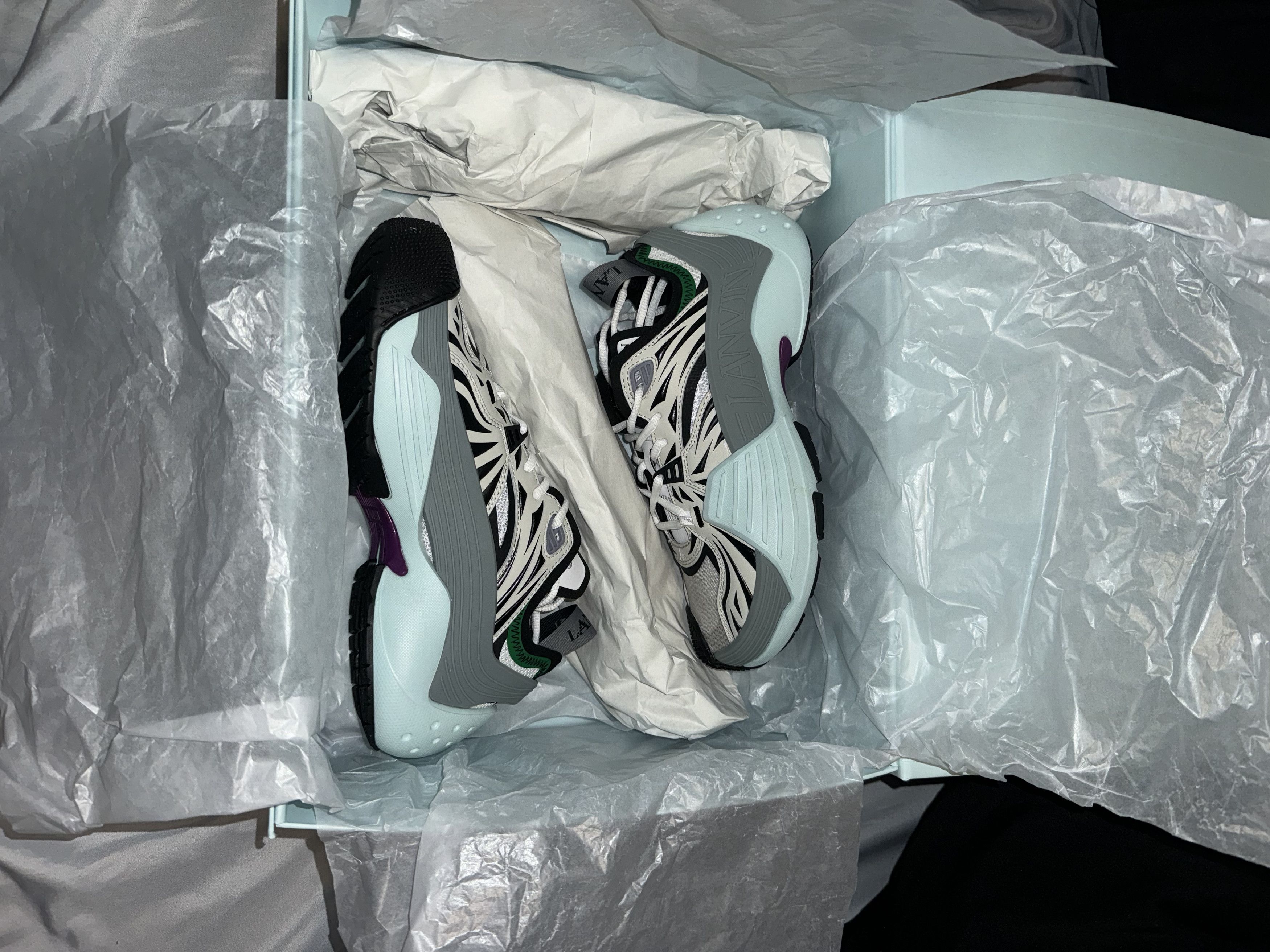 Lanvin Lanvin Flash-X Sneakers Blue Size US 6 / EU 39 - 3 Thumbnail