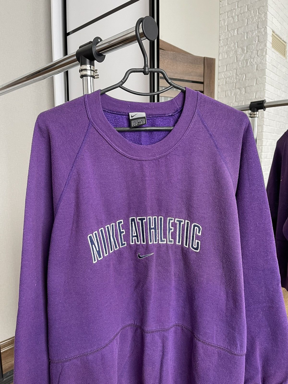 Nike Nike Athletic Vintage Sweatshirt Crewneck Big Logo 90s Size US XXL / EU 58 / 5 - 5 Thumbnail