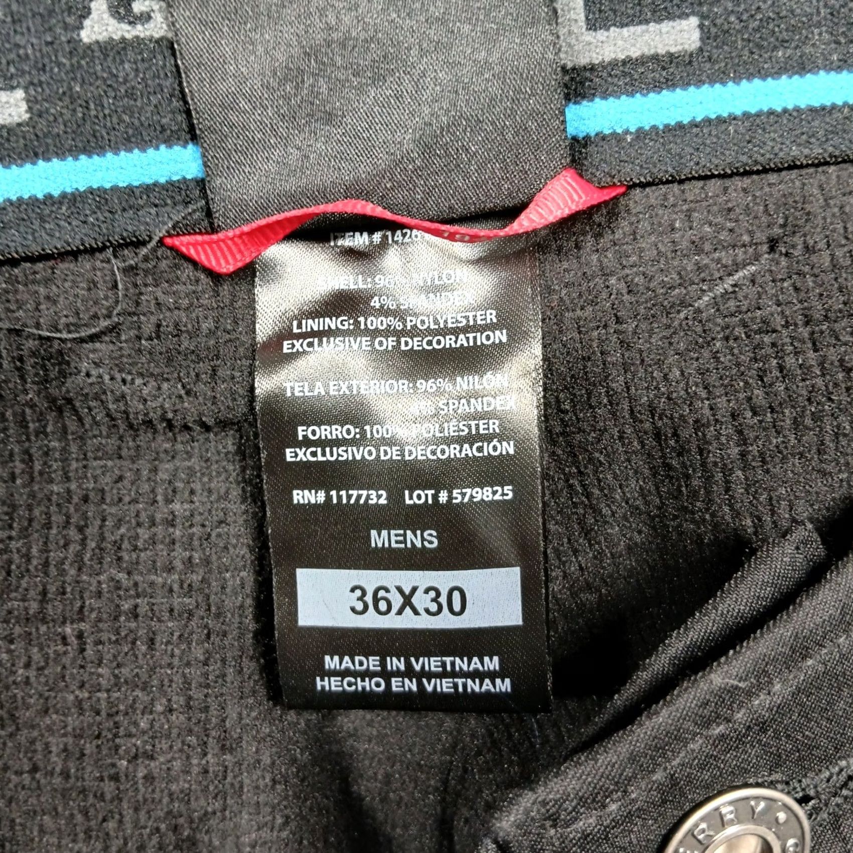 Vintage Gerry Pants Men's 36x30 Black Nylon Spandex Polyester Cargo Hiking Outdoor Regular 30 Inseam With Pockets Zipper Button Adjustable Waist Wool? Size US 36 / EU 52 - 6 Thumbnail