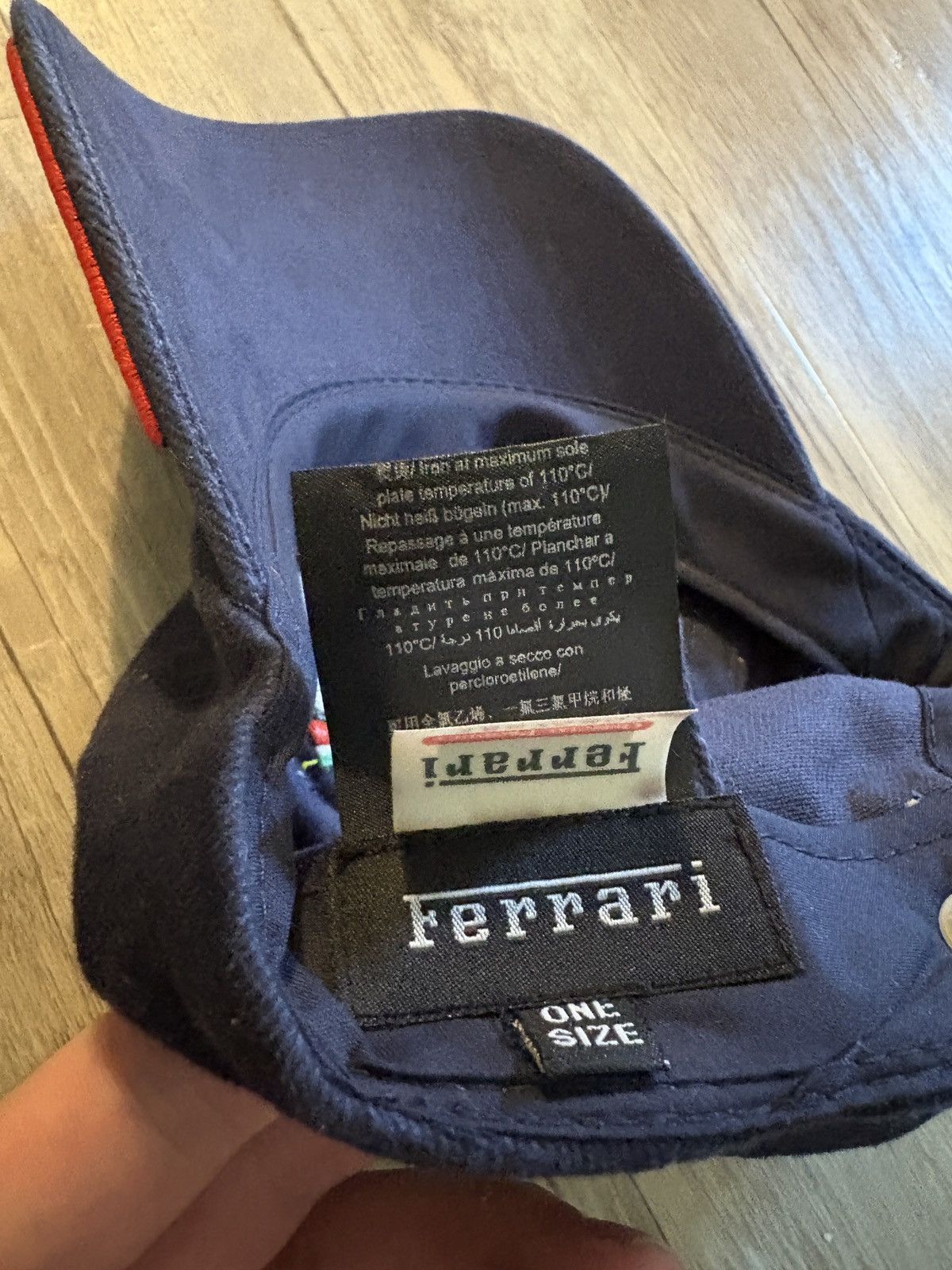Ferrari Vintage Ferrari Cap Navy Officially Licensed Size ONE SIZE - 3 Thumbnail