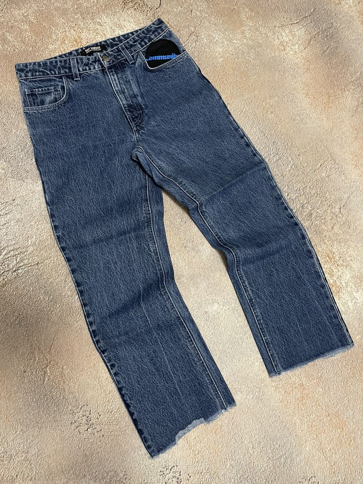 Raf Simons Raf Simons SS21 Community Blue Denim Jeans Size US 28 / EU 44 - 1 Thumbnail