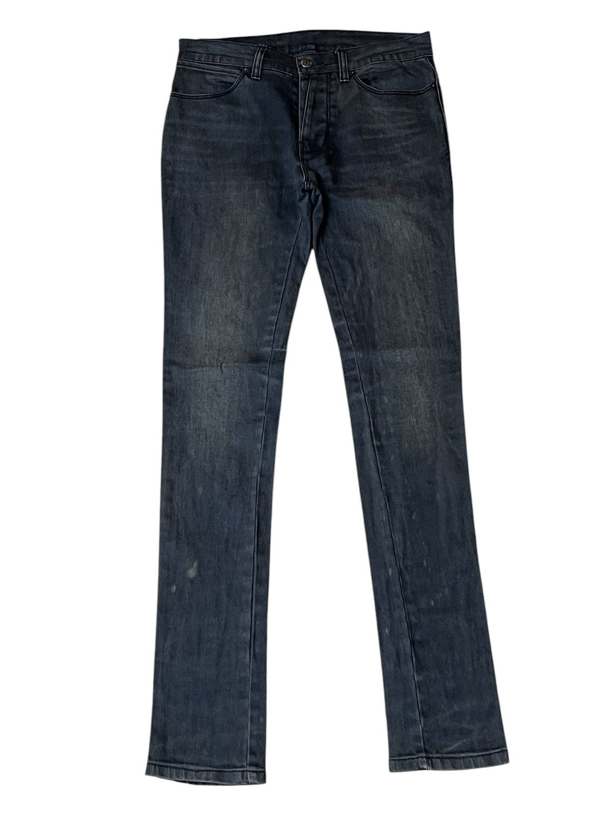 Ksubi FADED🔥KSUBI/TSUBI BLACK STRETCH COTTON SKINNY JEANS Size US 29 - 2 Thumbnail