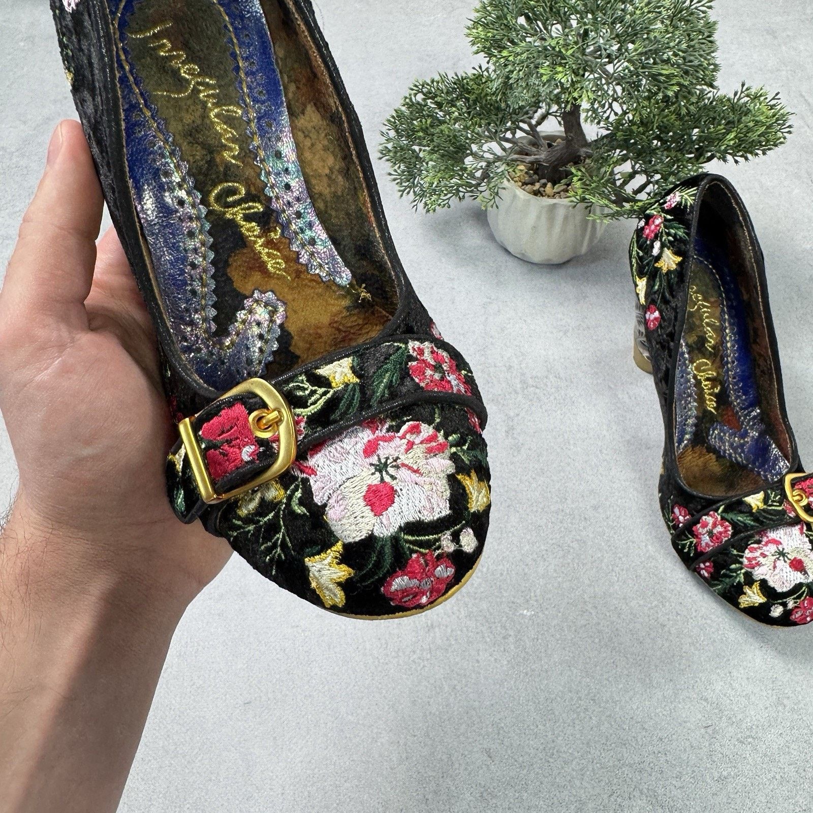 Vintage Irregular Choice Men Floral Heels Avant Garde Pumps 39 Us 9 Size US 9 / IT 39 - 6 Thumbnail