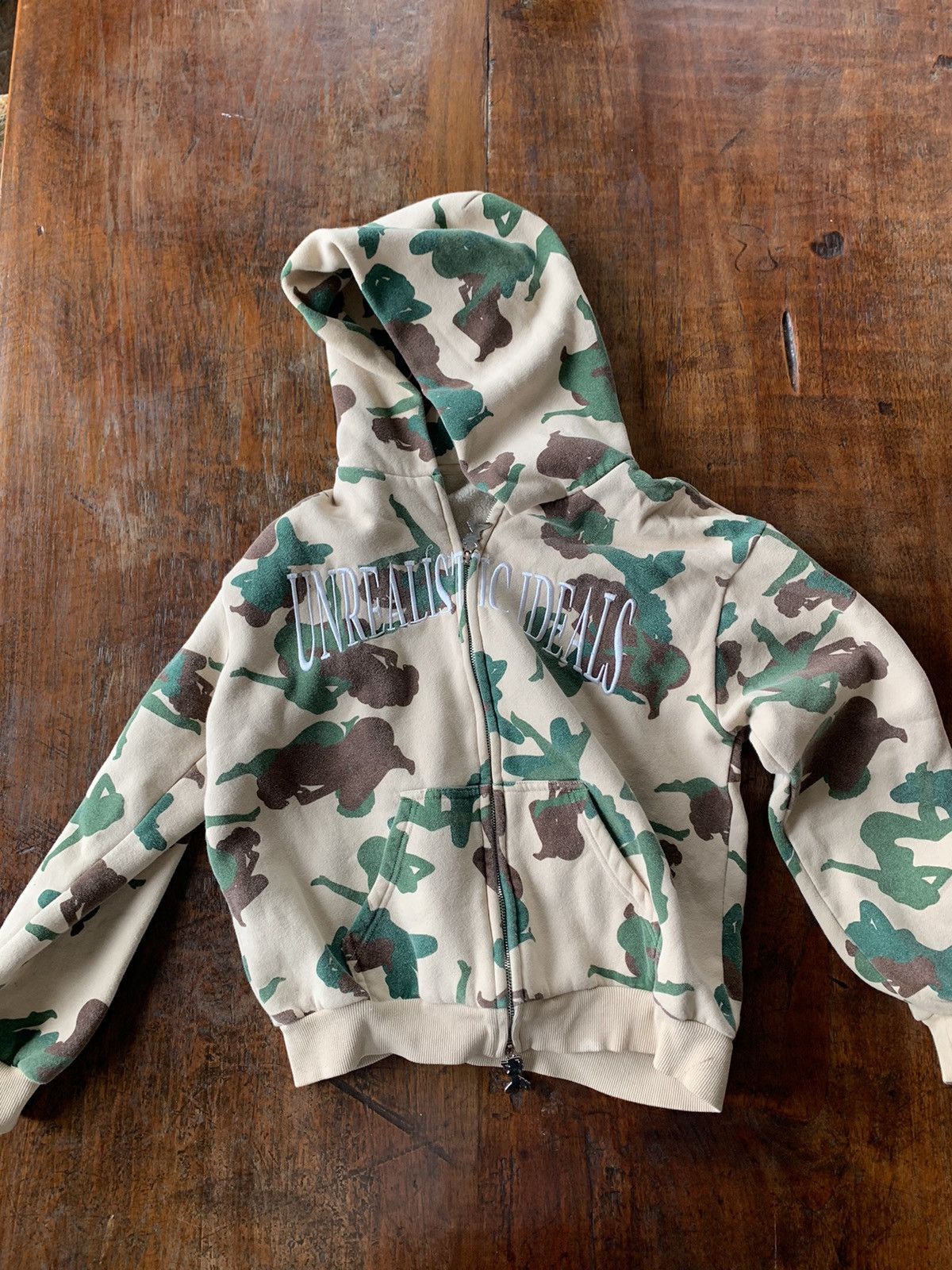 Image of Named Collective Unrealistic Ideals Hoodie in Camo, Women's (Size XS)