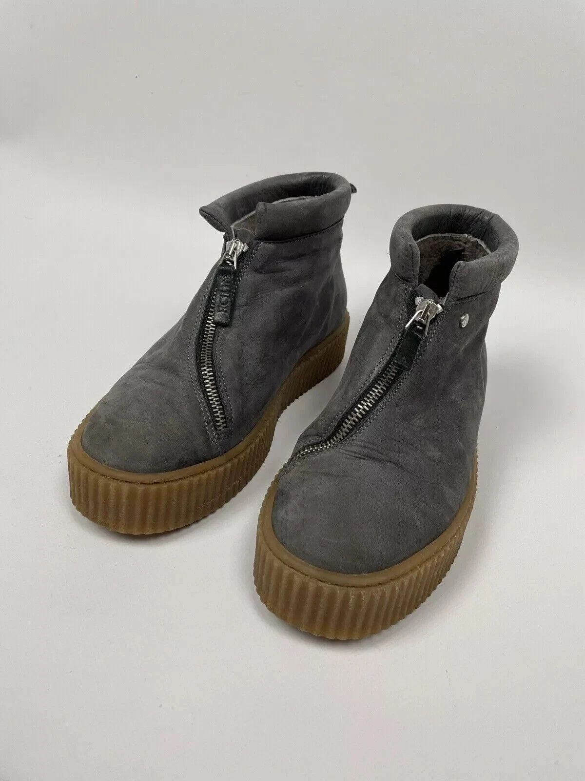 Nude Nude Of Scandinavia Leather Flat Zip Winter Shoes Size US 9 / IT 39 - 2 Thumbnail