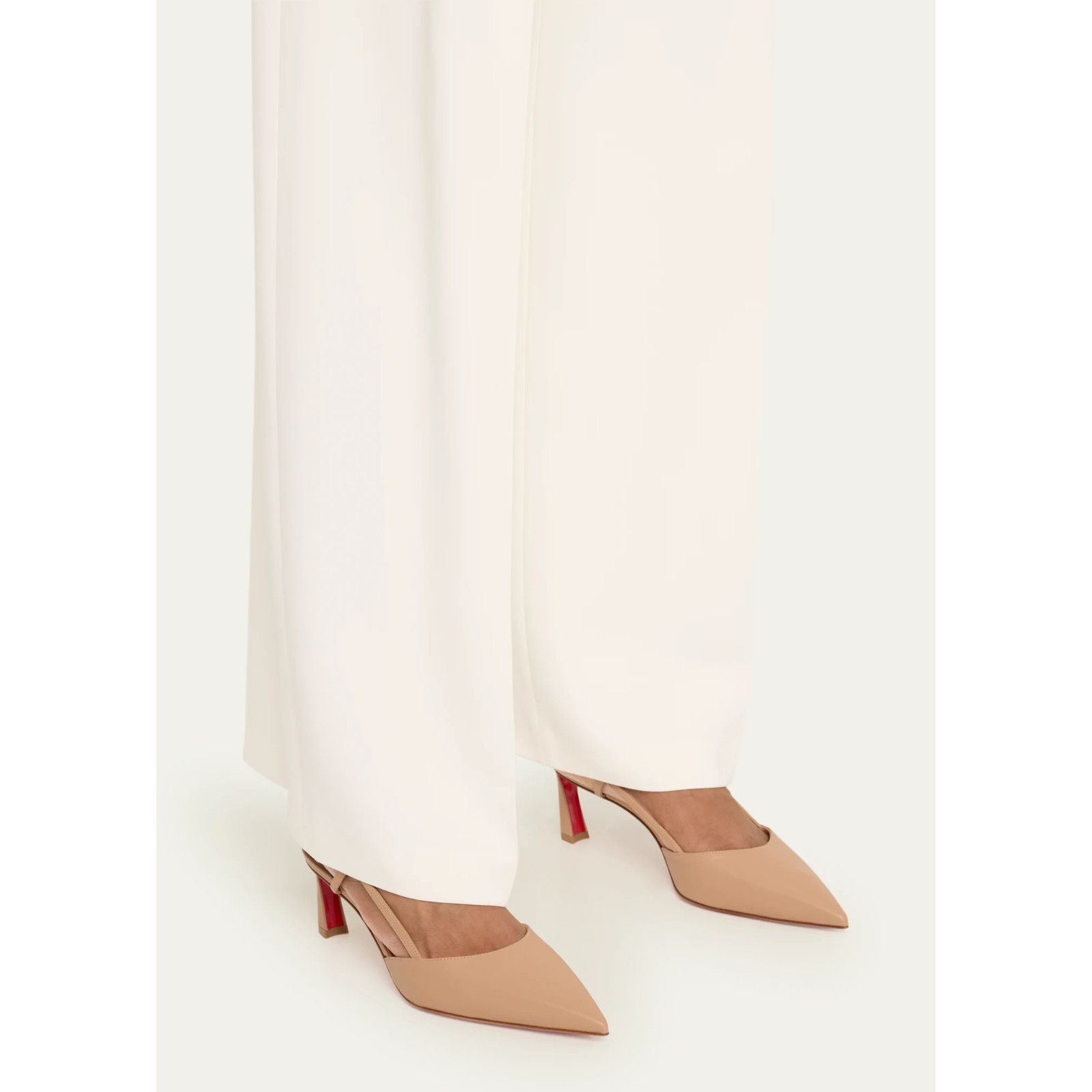 Christian Louboutin Christian Louboutin Condoroline 55 Blush Nude Leather Size US 8 / IT 38 - 3 Thumbnail