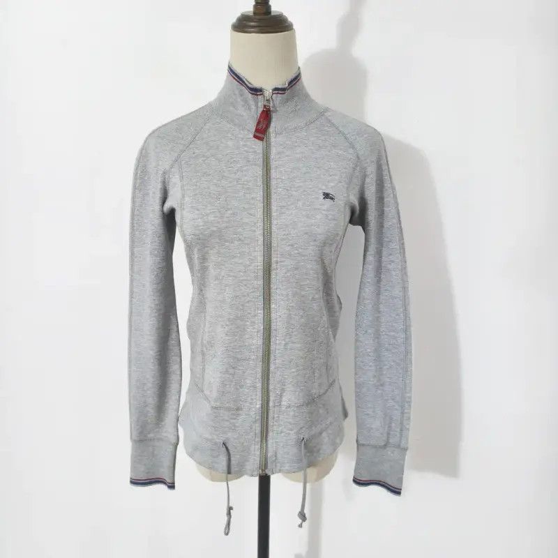 Burberry Burberry Grey Cotton Long Sleeve Cardigan for Women Size M / US 6-8 / IT 42-44 - 1 Thumbnail