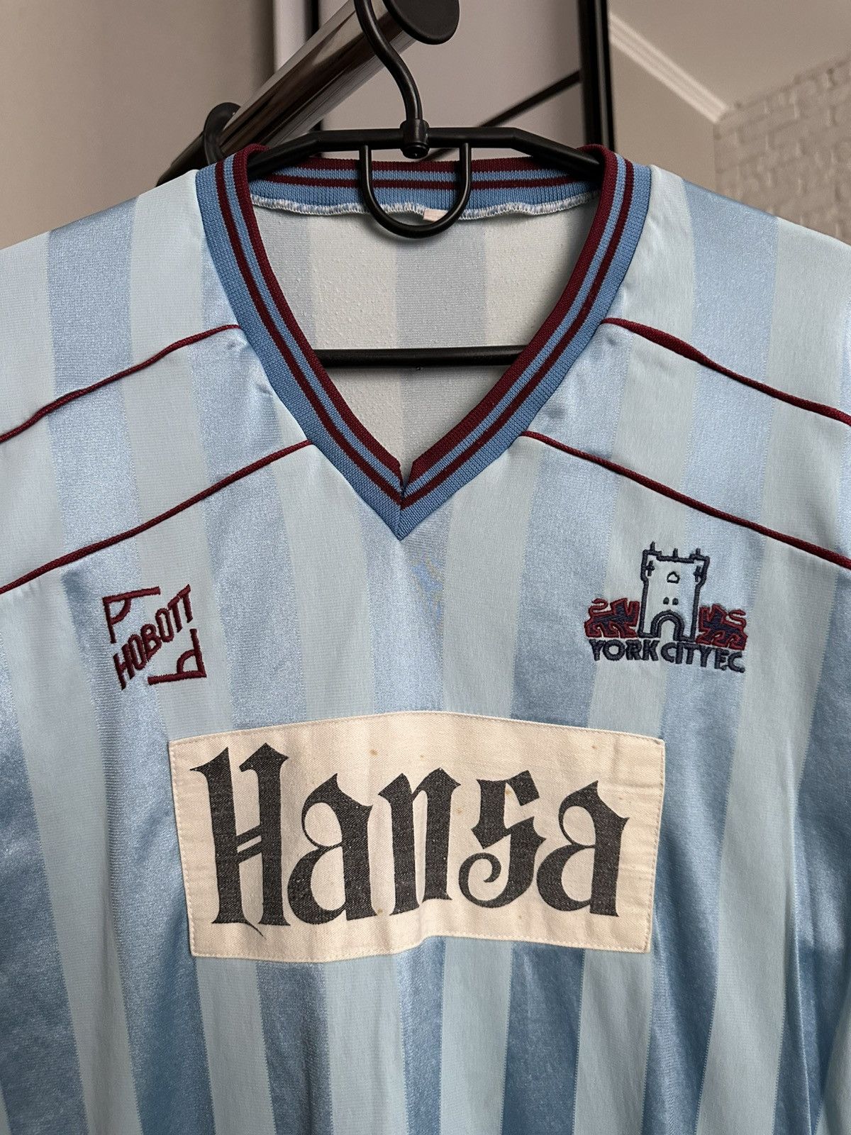 Vintage 1983/1985 York City Hobott Vintage Soccer Jersey Match Worn Size US M / EU 48-50 / 2 - 5 Thumbnail