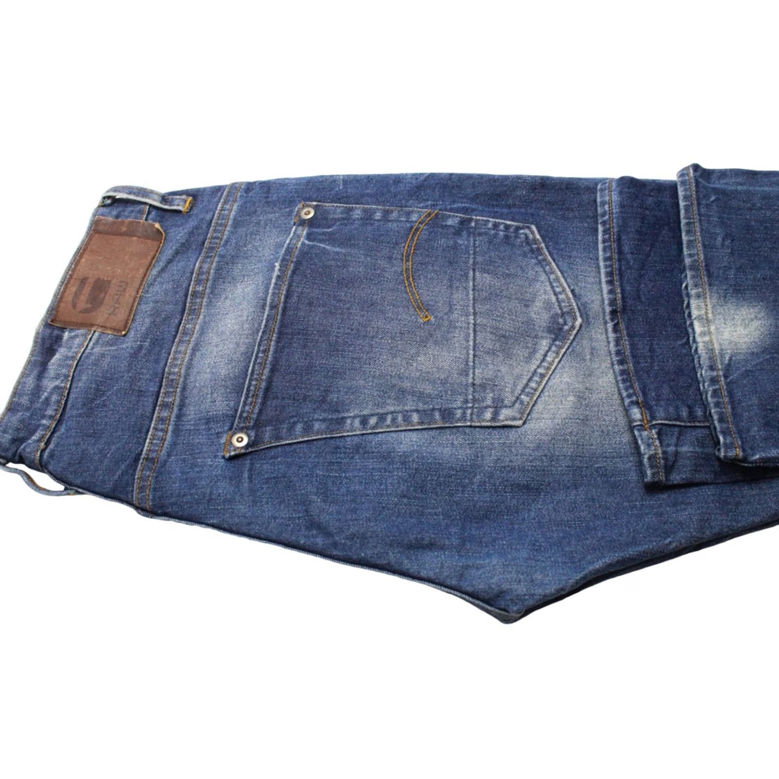 G-Star G-STAR Radar Loose Jeans Men's W33/L30 Whiskers Faded Button Fly Blue Jeans Size US 33 - 5 Thumbnail