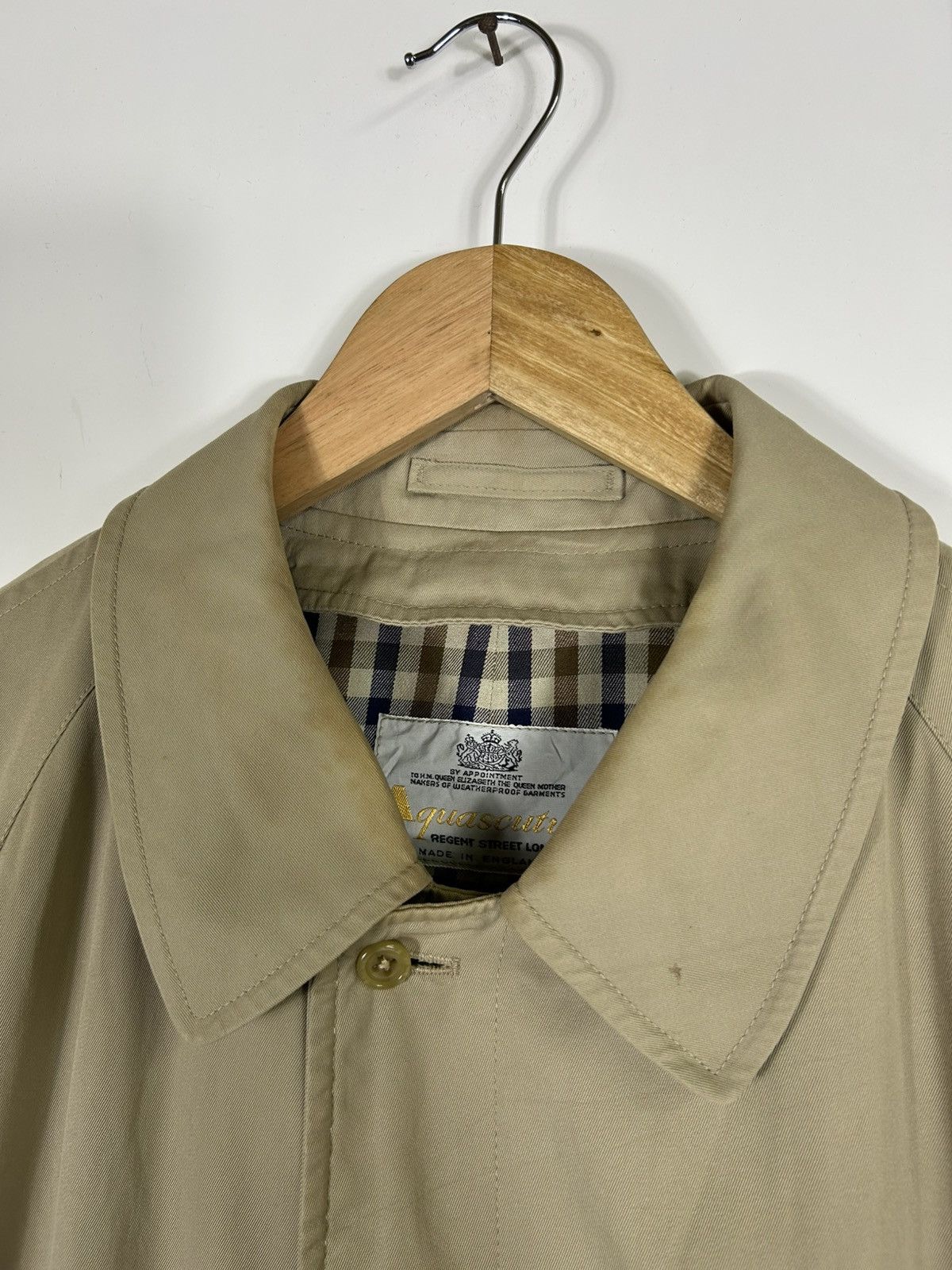Aquascutum ⚡️Vintage Aquascutum Khakis Button Long Coat Jacket Size US M / EU 48-50 / 2 - 7 Thumbnail