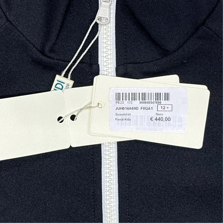 Fendi Fendi Kids Black Jacket with Logo Print -2508 Size US M / EU 48-50 / 2 - 3 Thumbnail