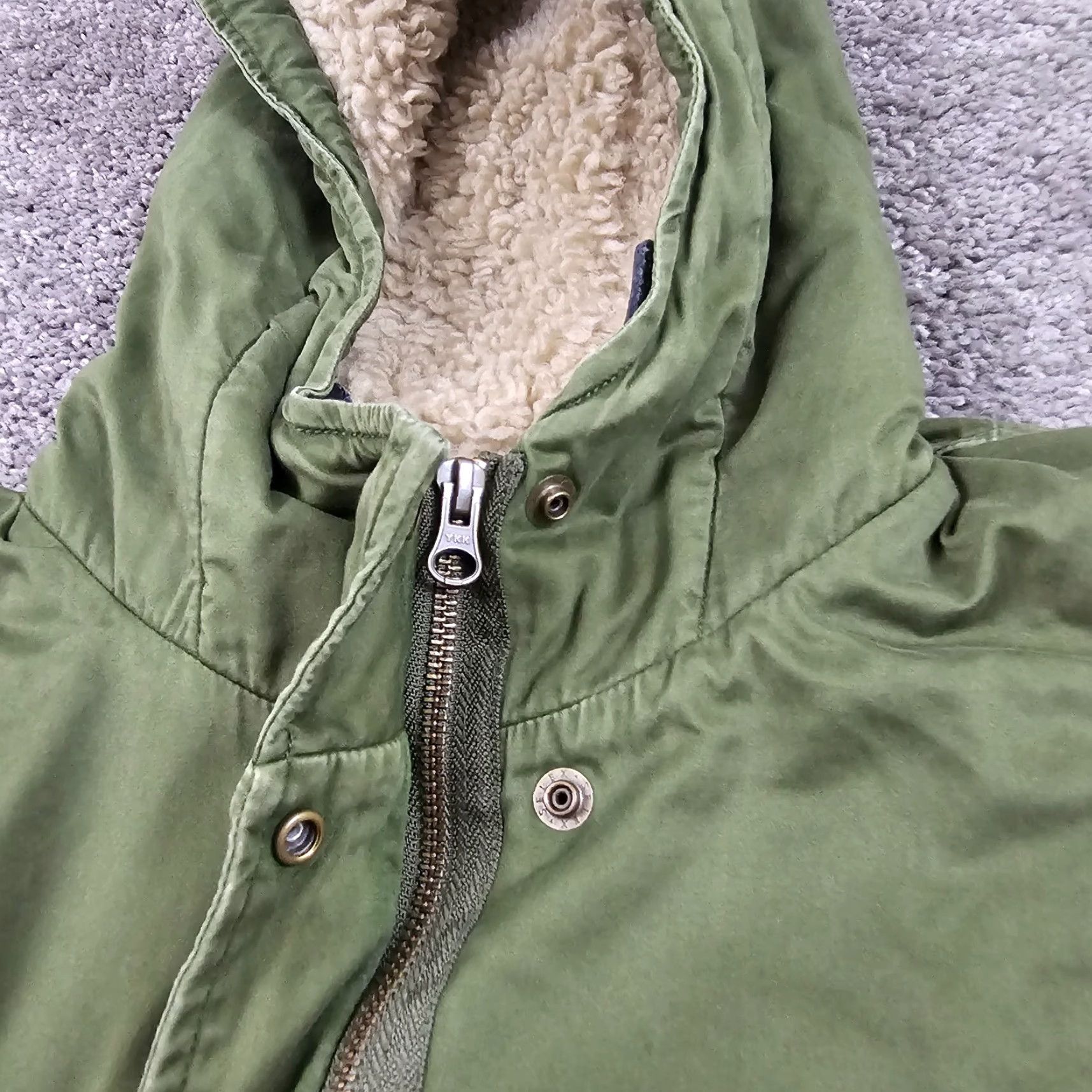 Uniqlo VINTAGE Uniqlo Parka Jacket Womens XS Green Hooded Full Zip Sherpa Lined Outdoor Size XS / US 0-2 / IT 36-38 - 4 Thumbnail