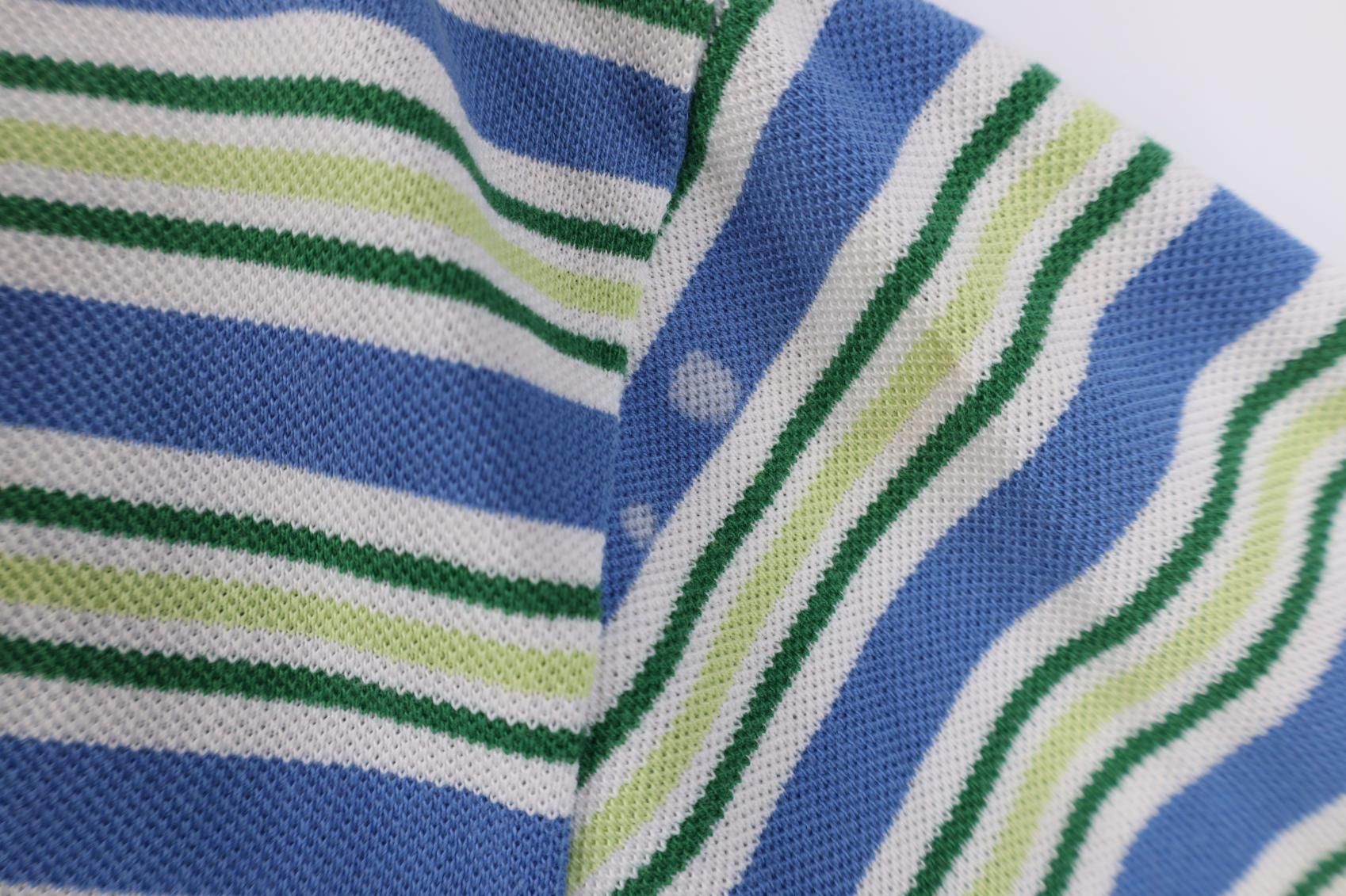 Polo Ralph Lauren Vintage 90s Ralph Lauren Box Logo Striped Knit Golf Polo Size US M / EU 48-50 / 2 - 5 Thumbnail