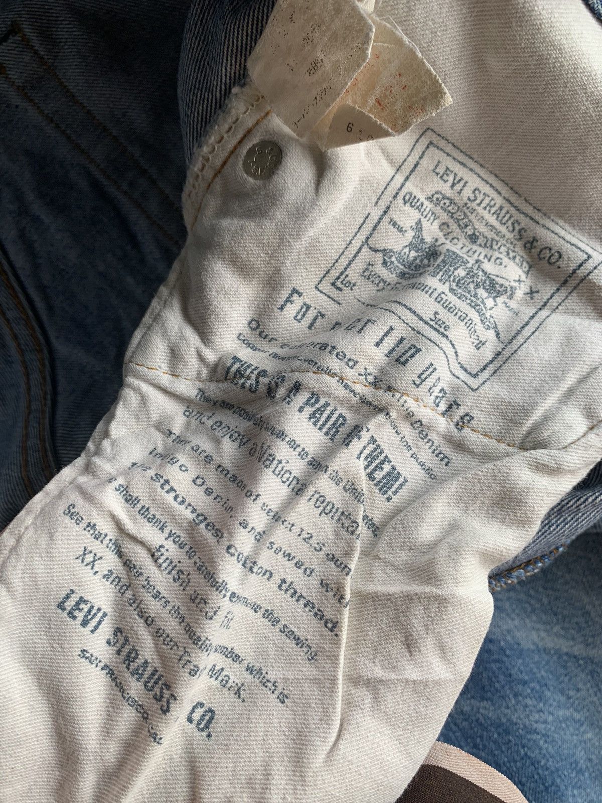 Levi's VINTAGE LEVIS 501XX BIG E SELVEDGE DISTRESSED DENIM Size US 29 - 18 Thumbnail