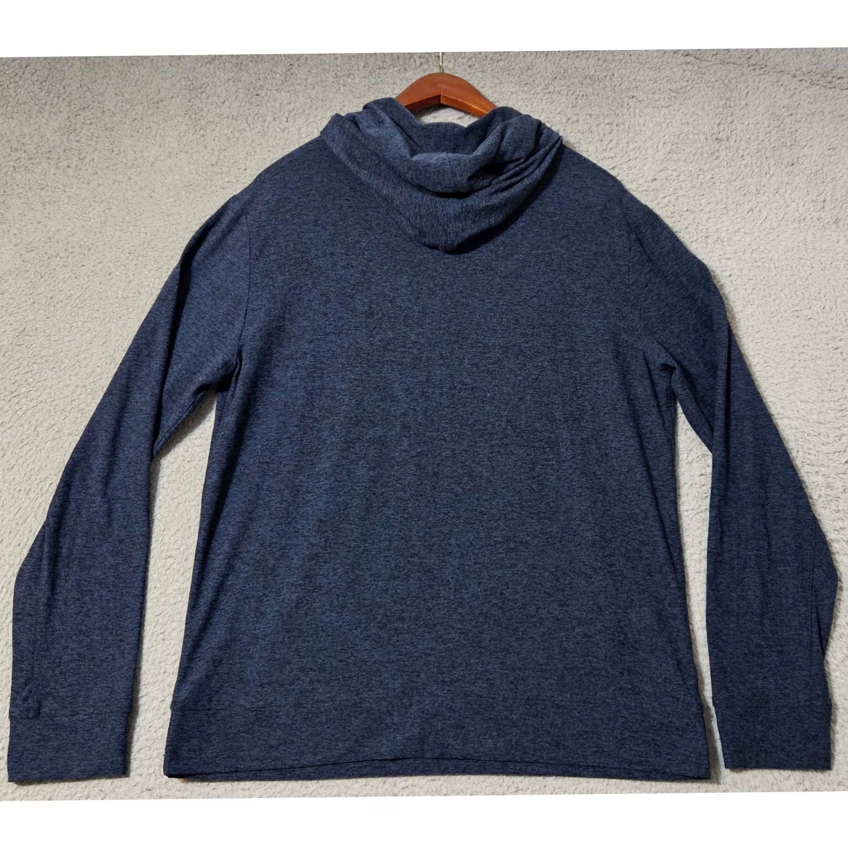Outdoor Voices Outdoor Voices Hoodie Mens M Blue Heather Gym Workout Performance Pullover Size US M / EU 48-50 / 2 - 2 Thumbnail