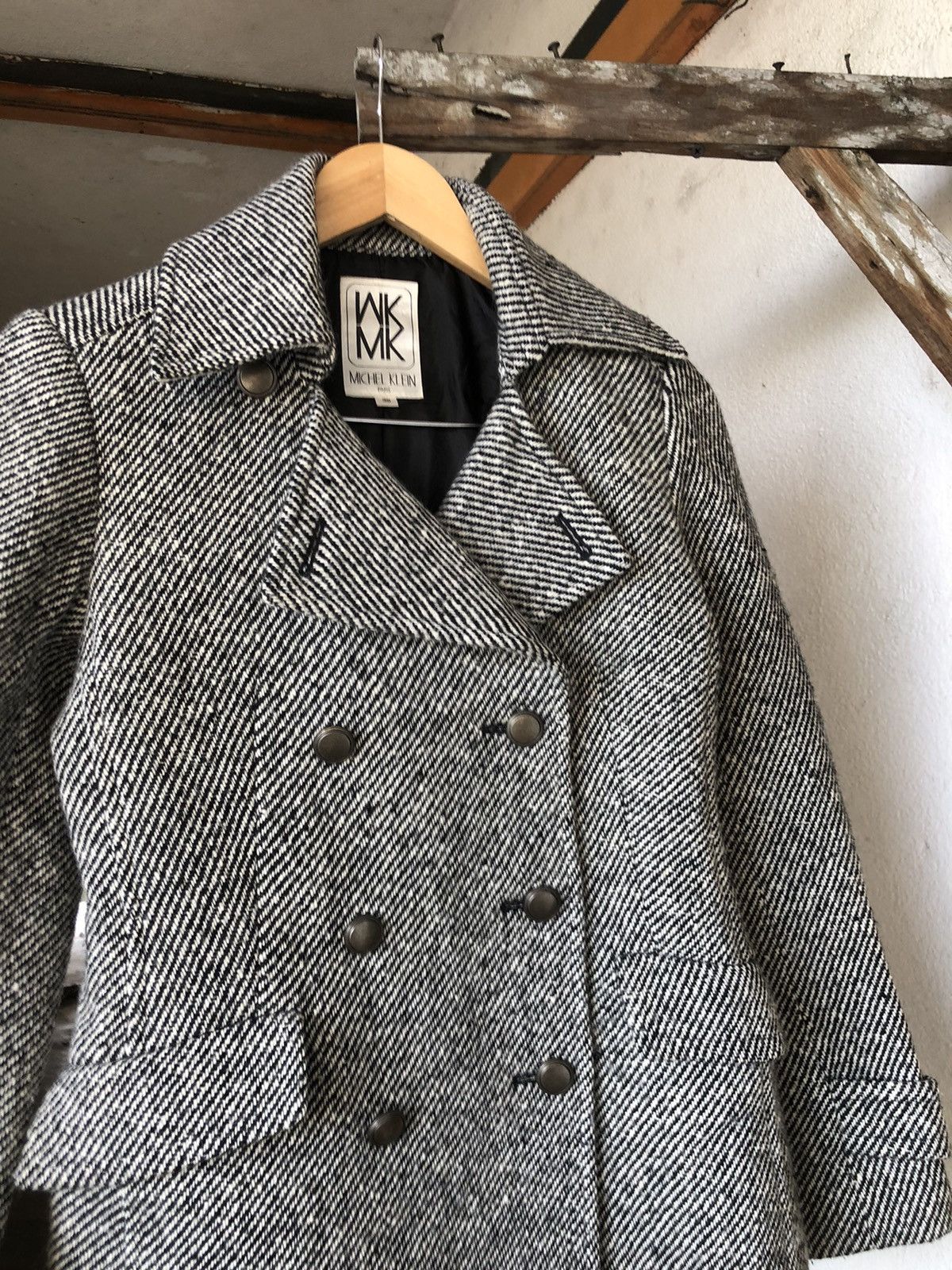 Michel Klein Vintage Michel Klein Wool Double Collar Jacket Size XS / US 0-2 / IT 36-38 - 8 Thumbnail